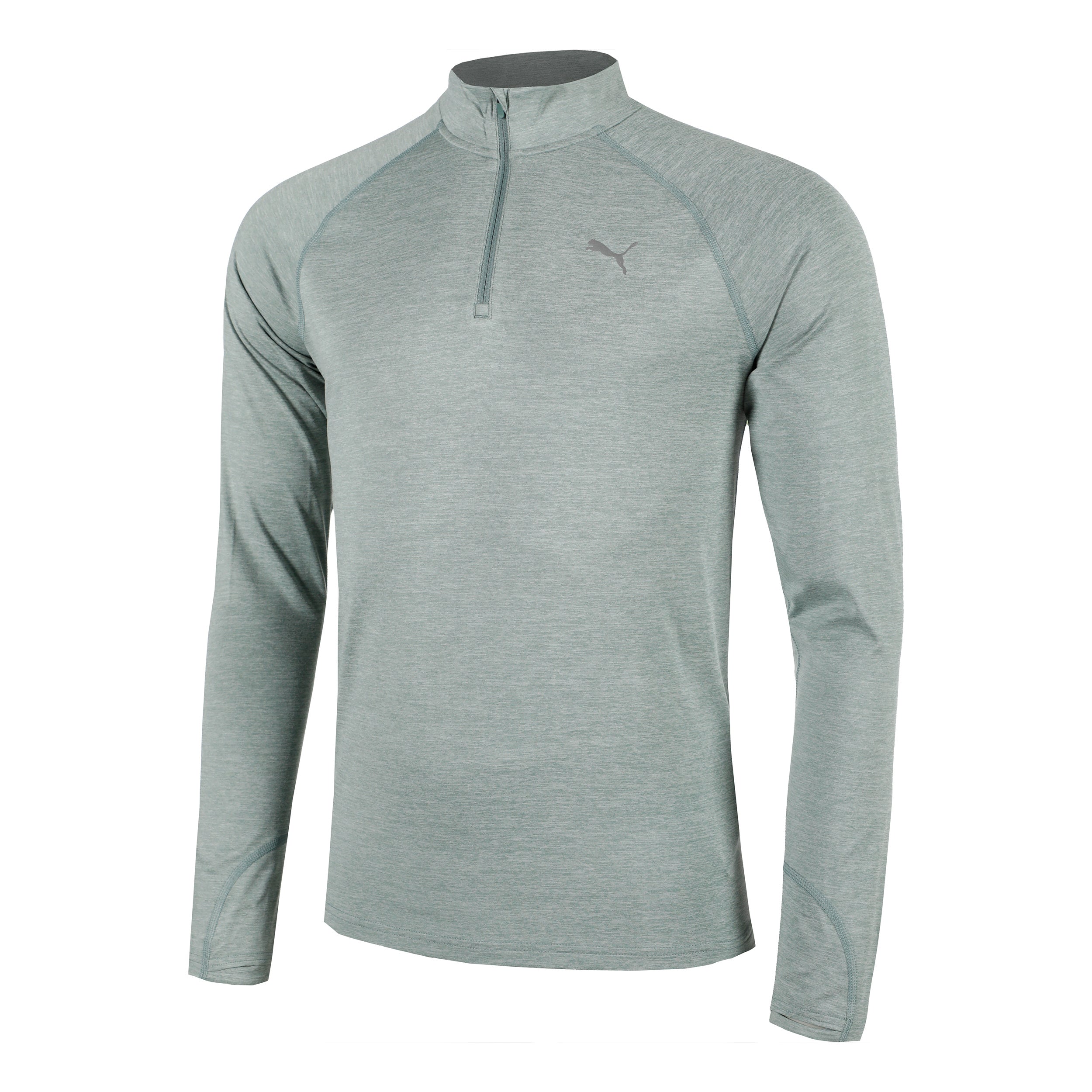 Puma Velocity Cloudspun 1/4 Zip Laufshirt Herren-Grün