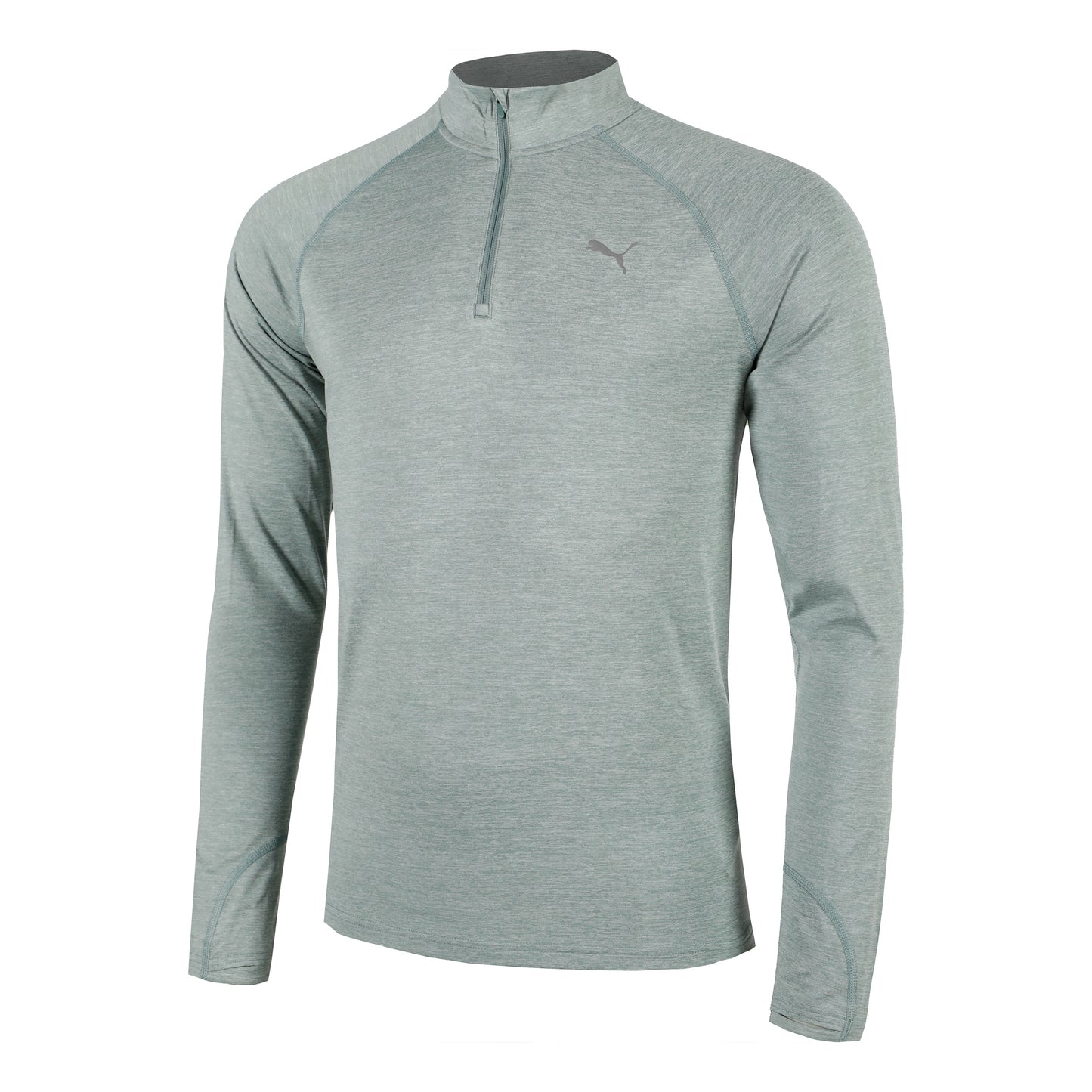 Puma Velocity Cloudspun 1/4 Zip Laufshirt Herren-Grün