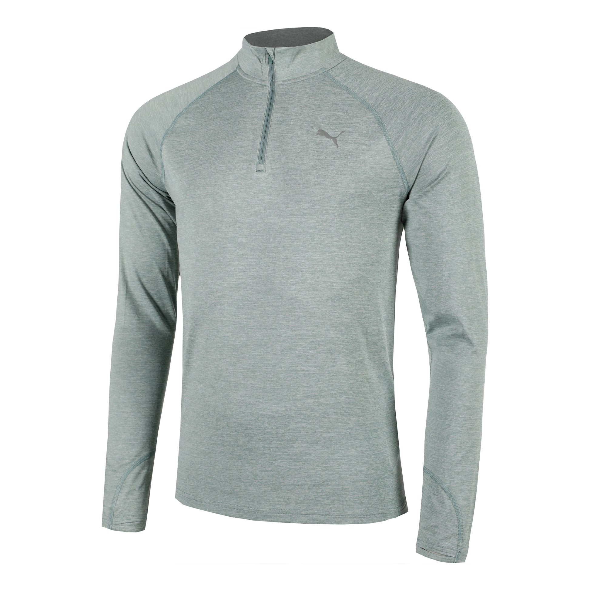 Puma Velocity Cloudspun 1/4 Zip Laufshirt Herren-Grün