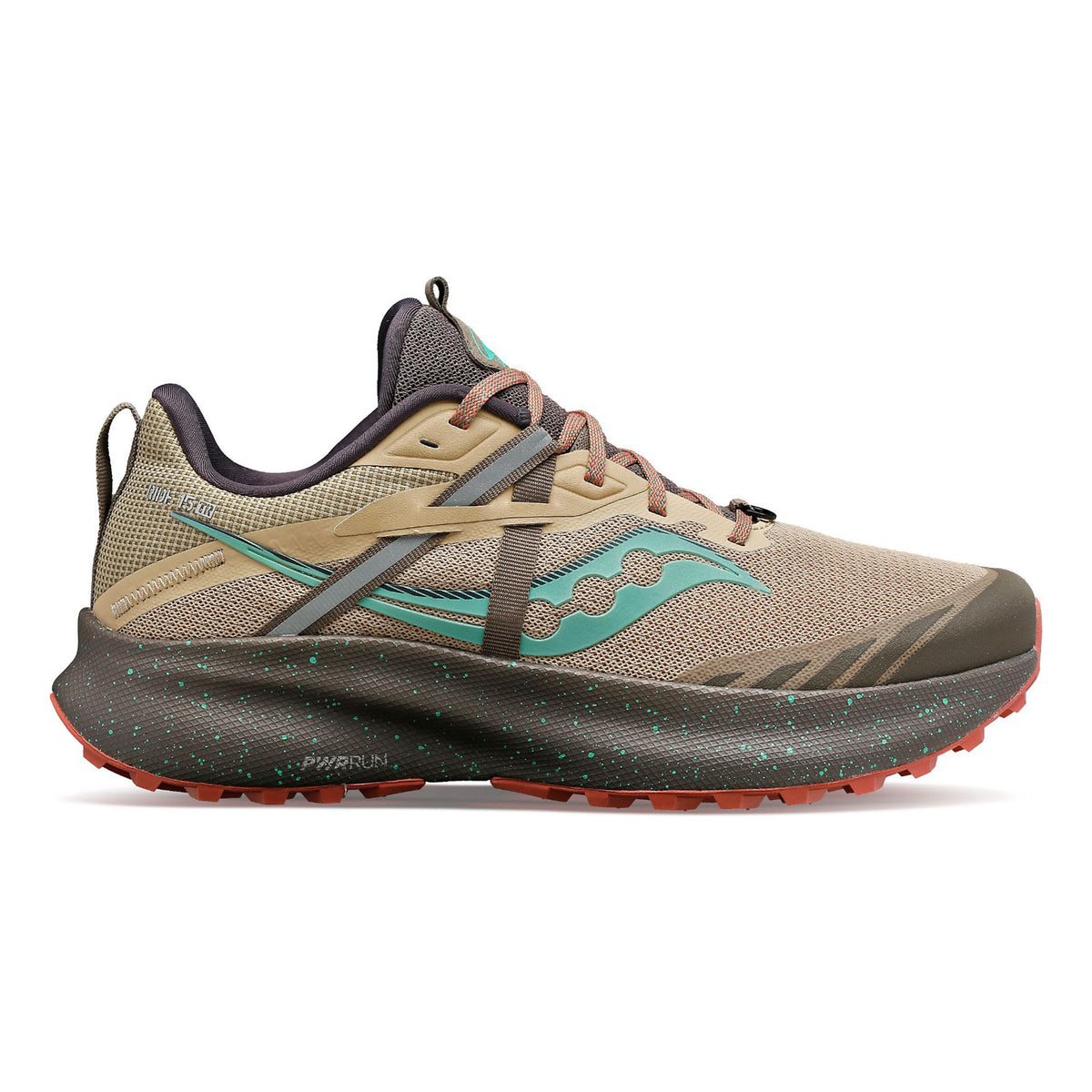 Saucony Ride 15 TR Trailschuh Damen-Braun,Türkis