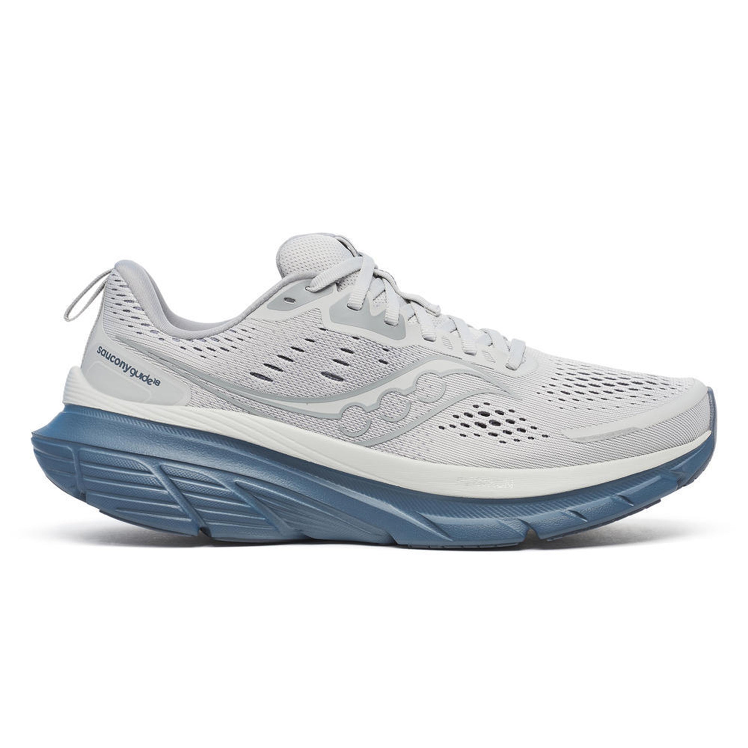 Saucony Guide 18 Stability running shoe Men - lightgrey, blue-gray
