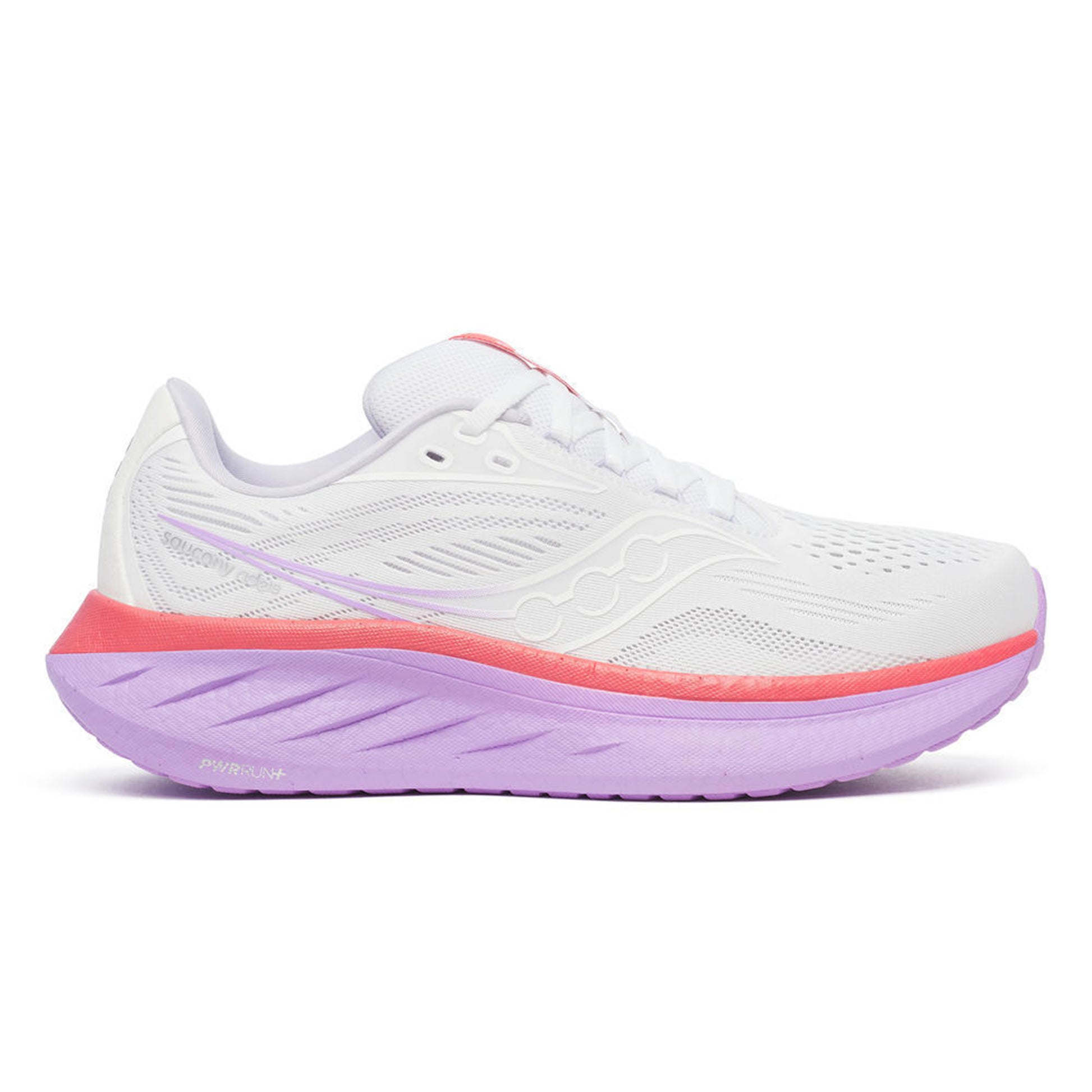 Saucony Ride 18 Neutralschuh Damen-weiß,koralle