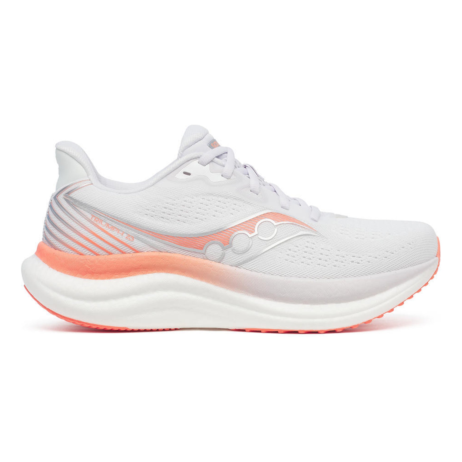 Saucony Triumph 23 Neutral running shoe Women - white, coral