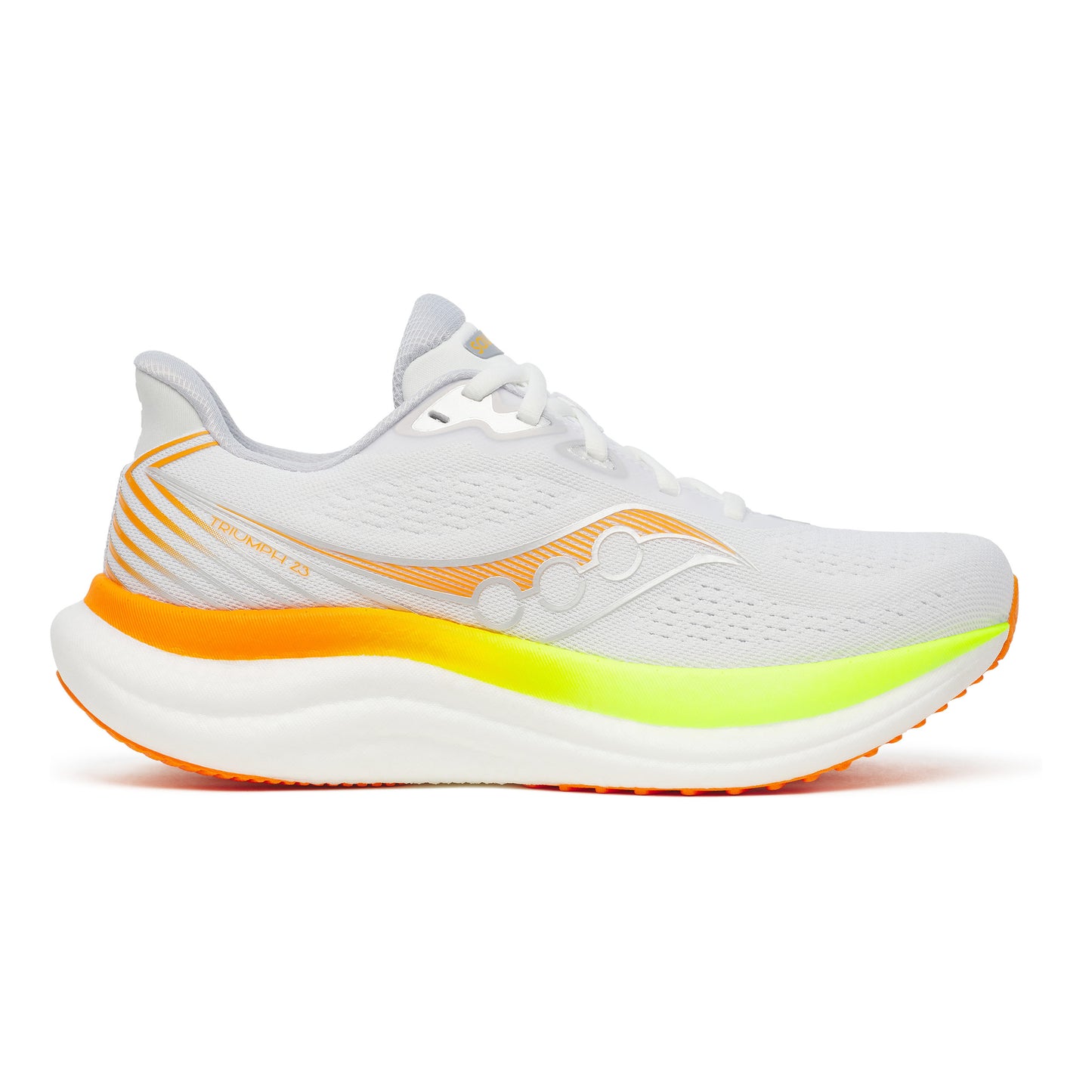 Saucony Triumph 23 Neutral running shoe Women - white, lemon