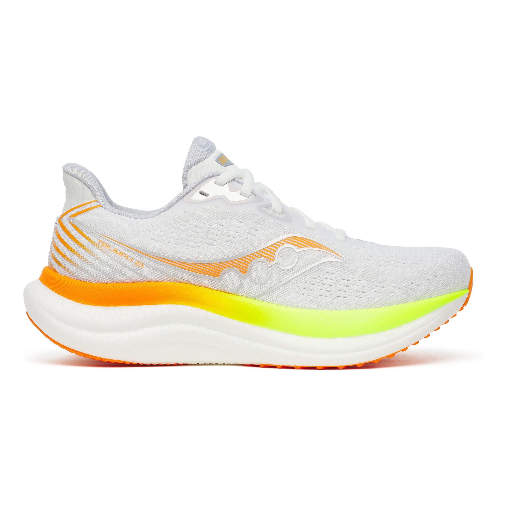 Saucony Triumph 23 Neutral running shoe Women - white, lemon