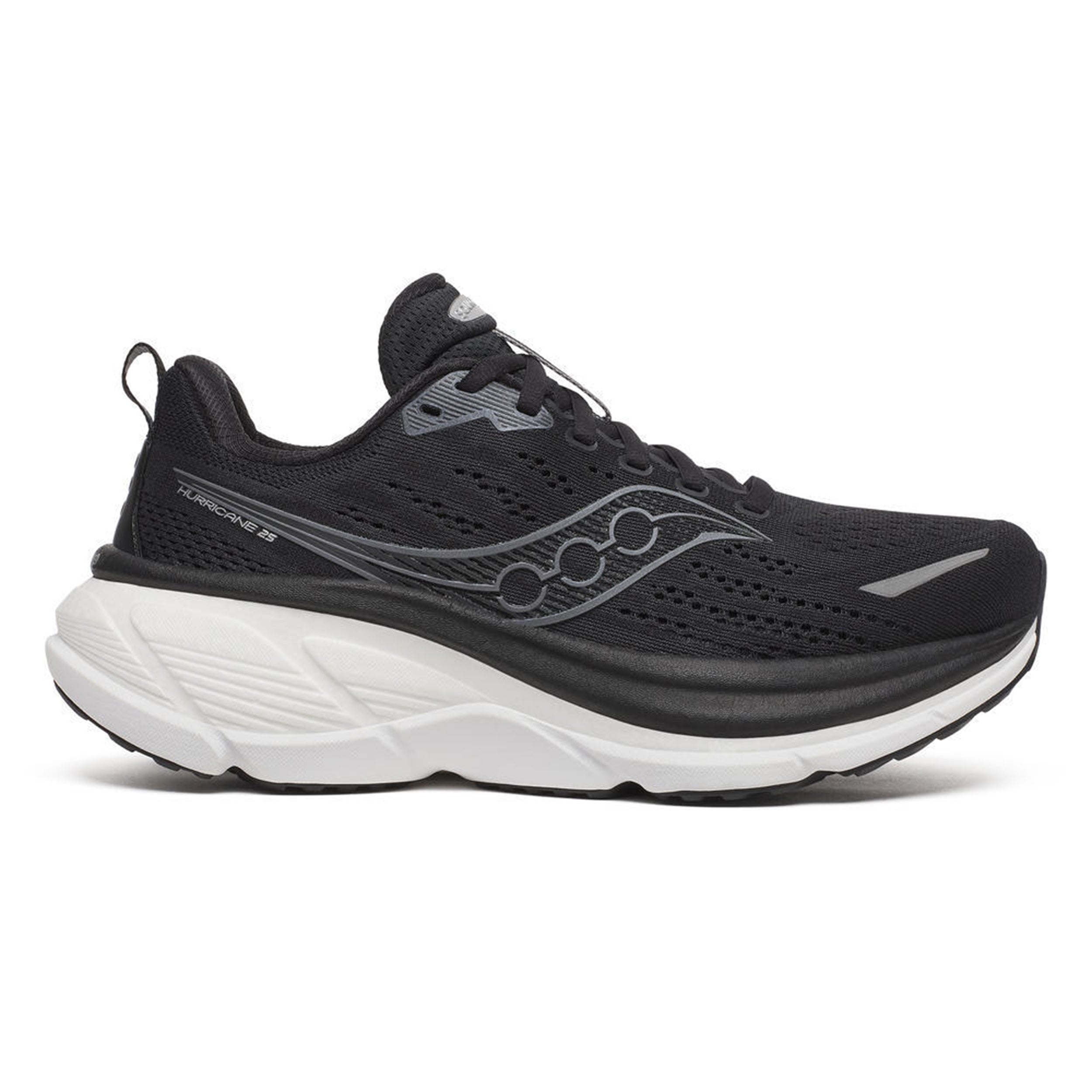 Saucony Hurricane 25 Stability running shoe Women-black, white