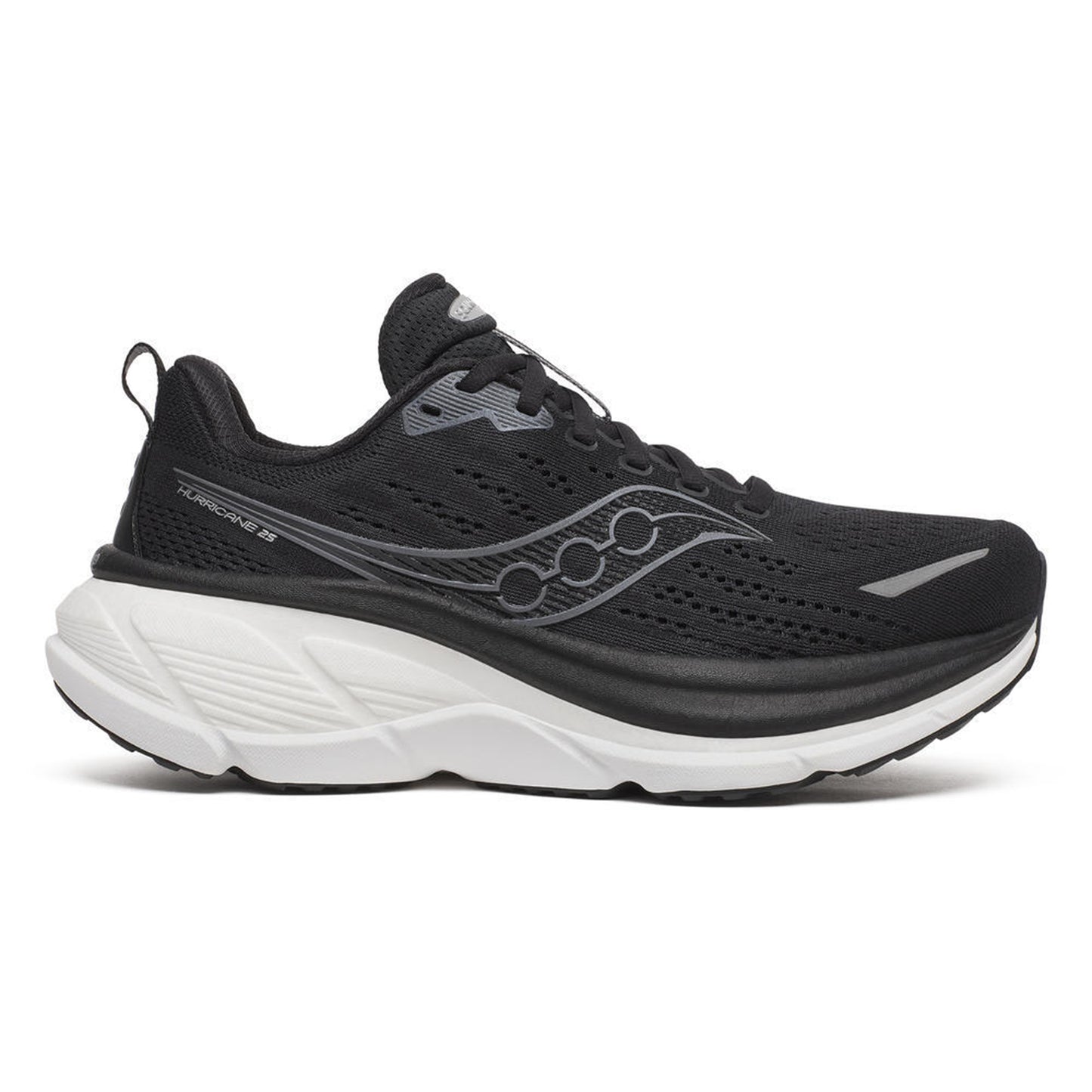 Saucony Hurricane 25 Stability running shoe Women-black, white