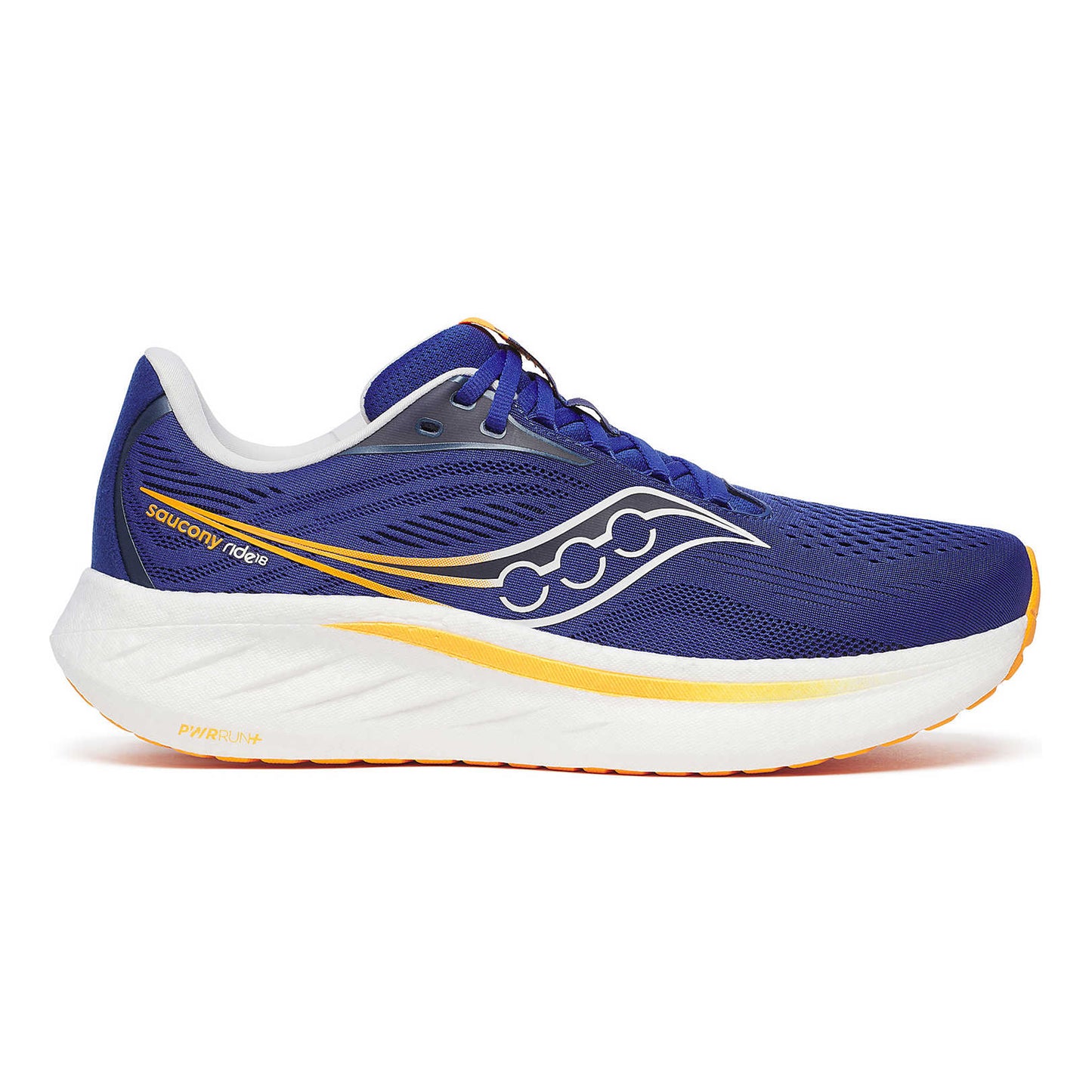 Saucony Ride 18 Neutralschuh Herren - blau, orange