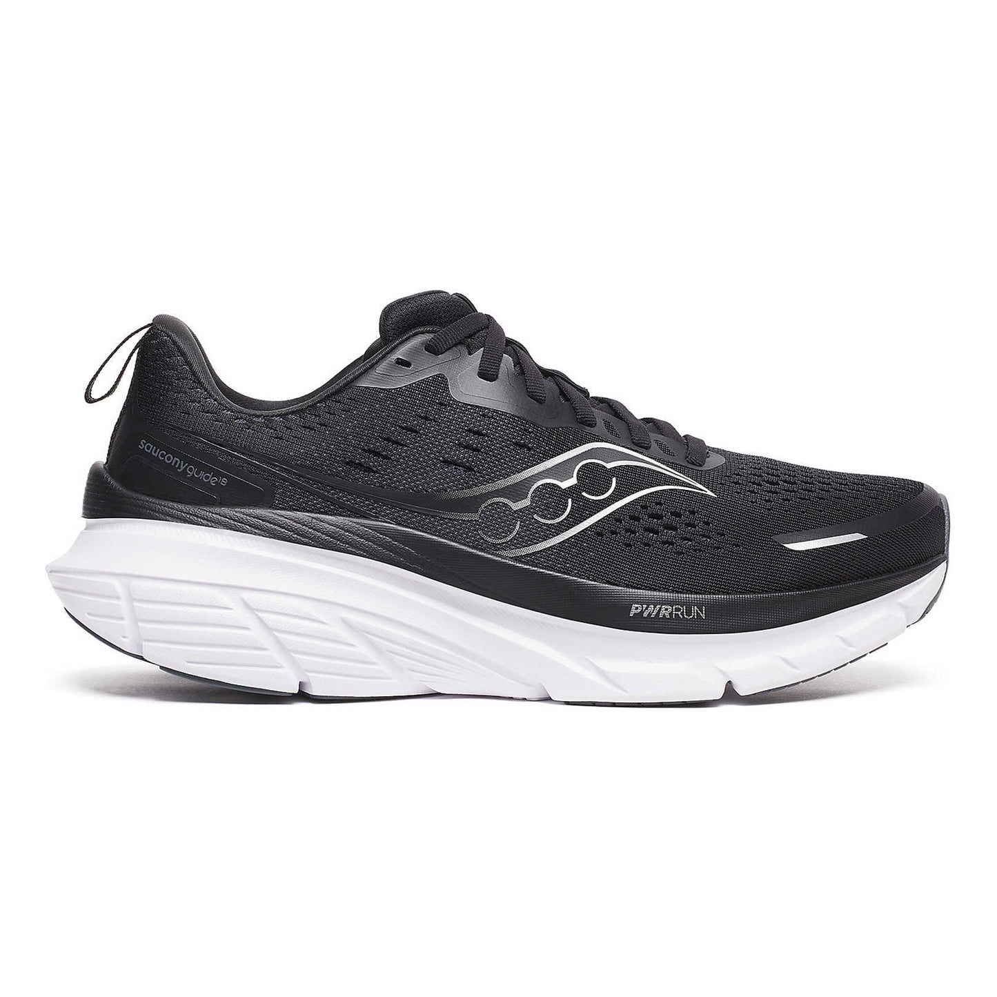 Saucony Guide 18 Stability Running Shoe Men-Black,White