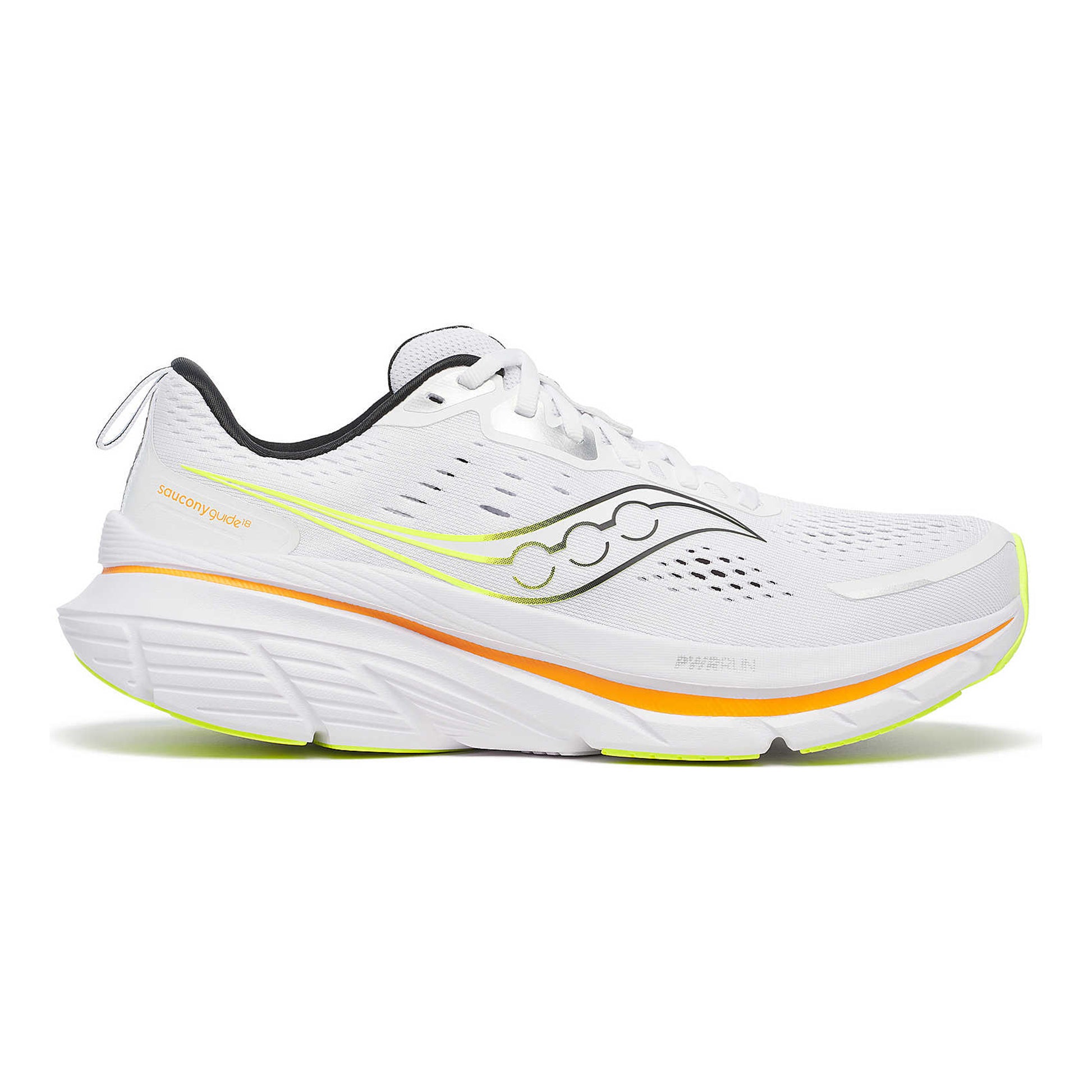 Saucony Guide 18 Stability running shoe Men - white, orange