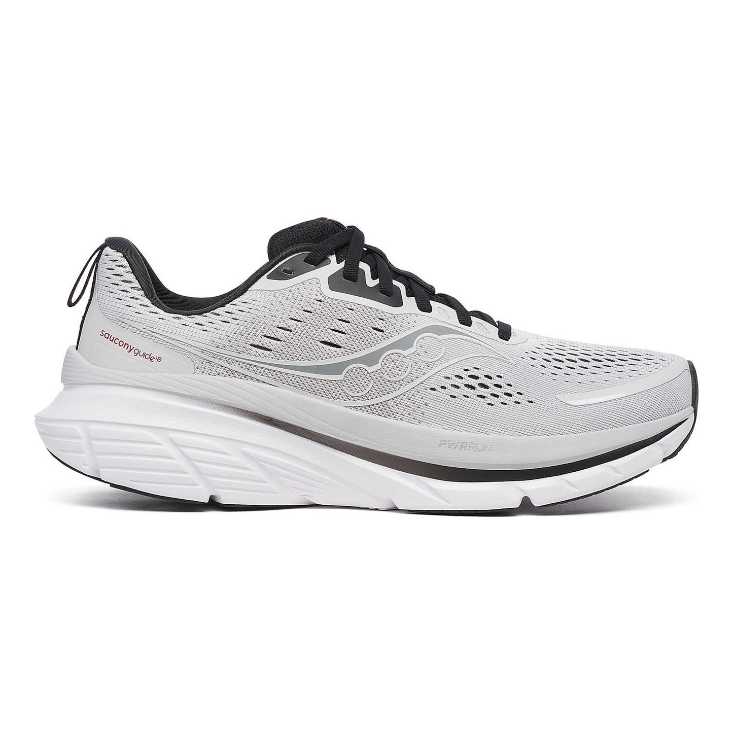 Saucony Guide 18 Stability Running Shoe Men-White,Black
