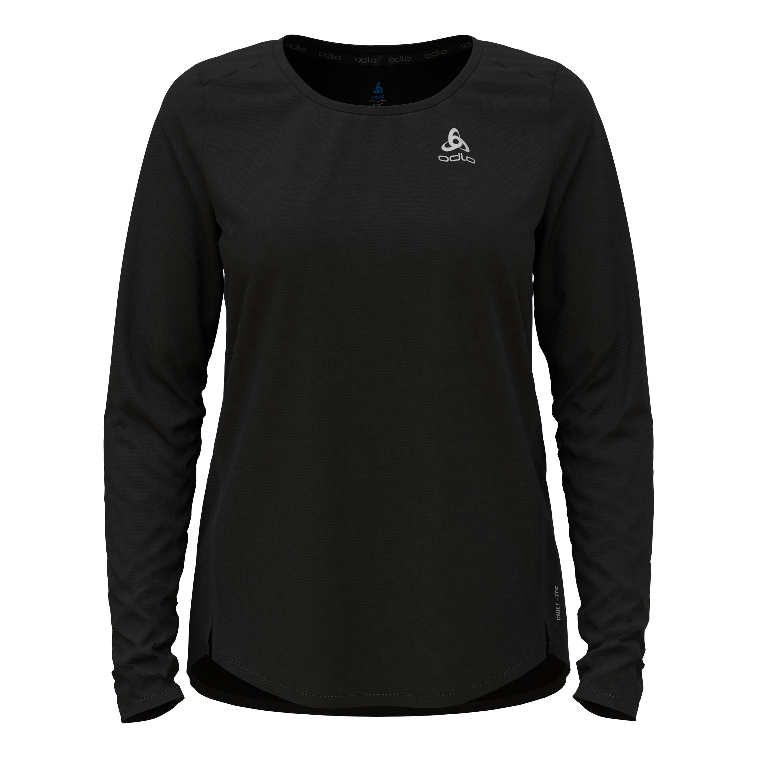 Odlo Crew Neck Chill-Tech Longsleeve Damen - schwarz,