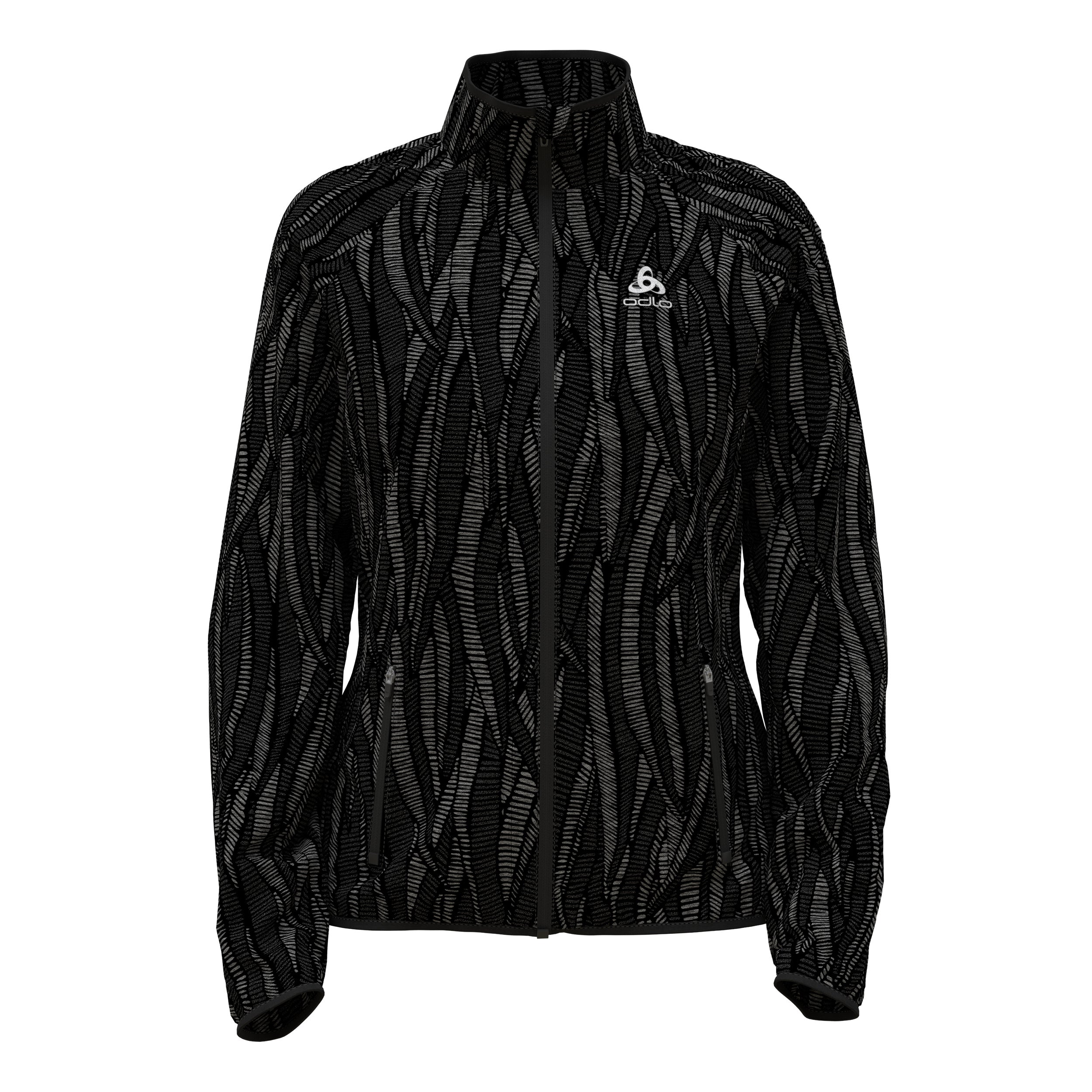 Odlo Essential Light Print Running Jacket Women-Black