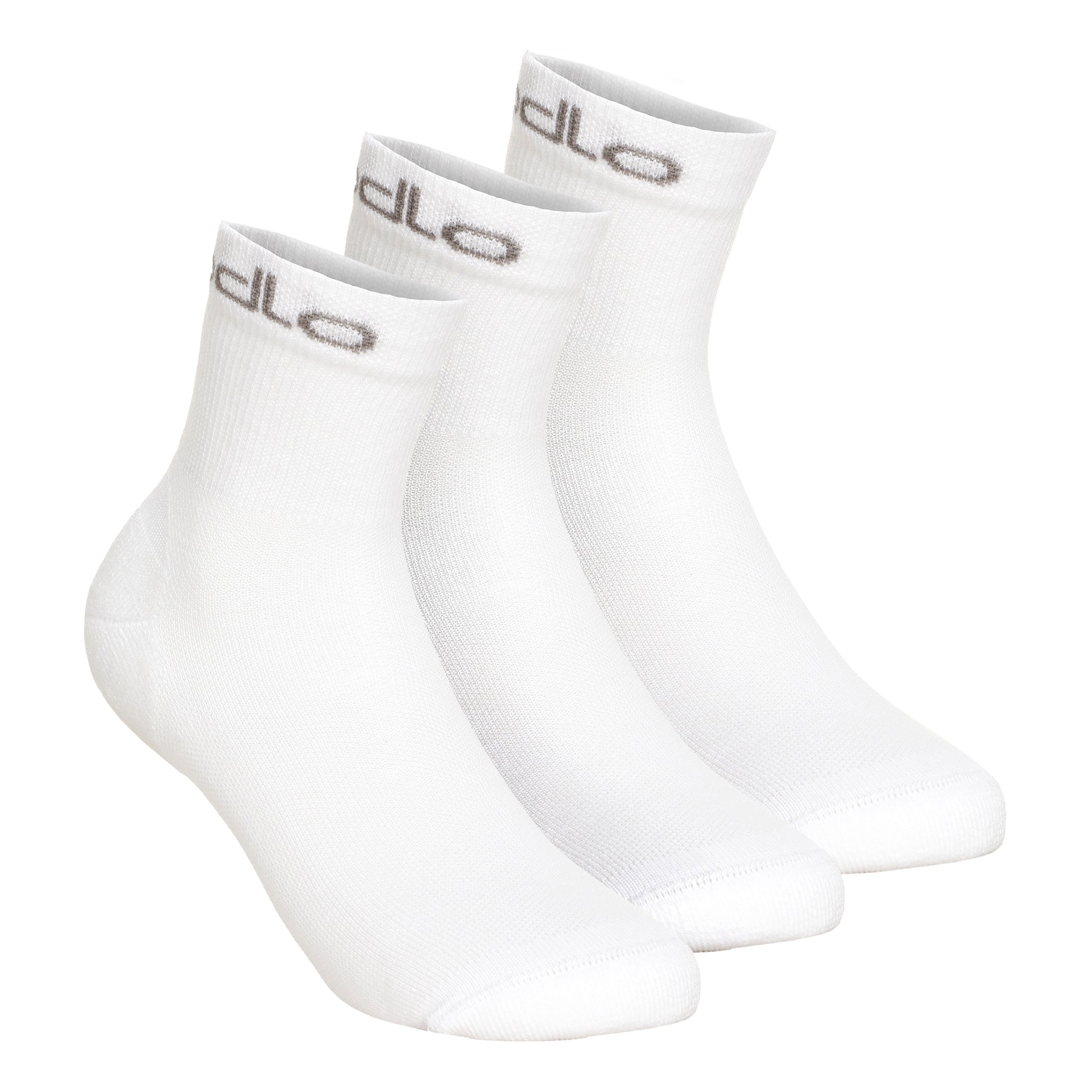 Odlo Quarter Active Sports socks 3 Pack Unisex - white,