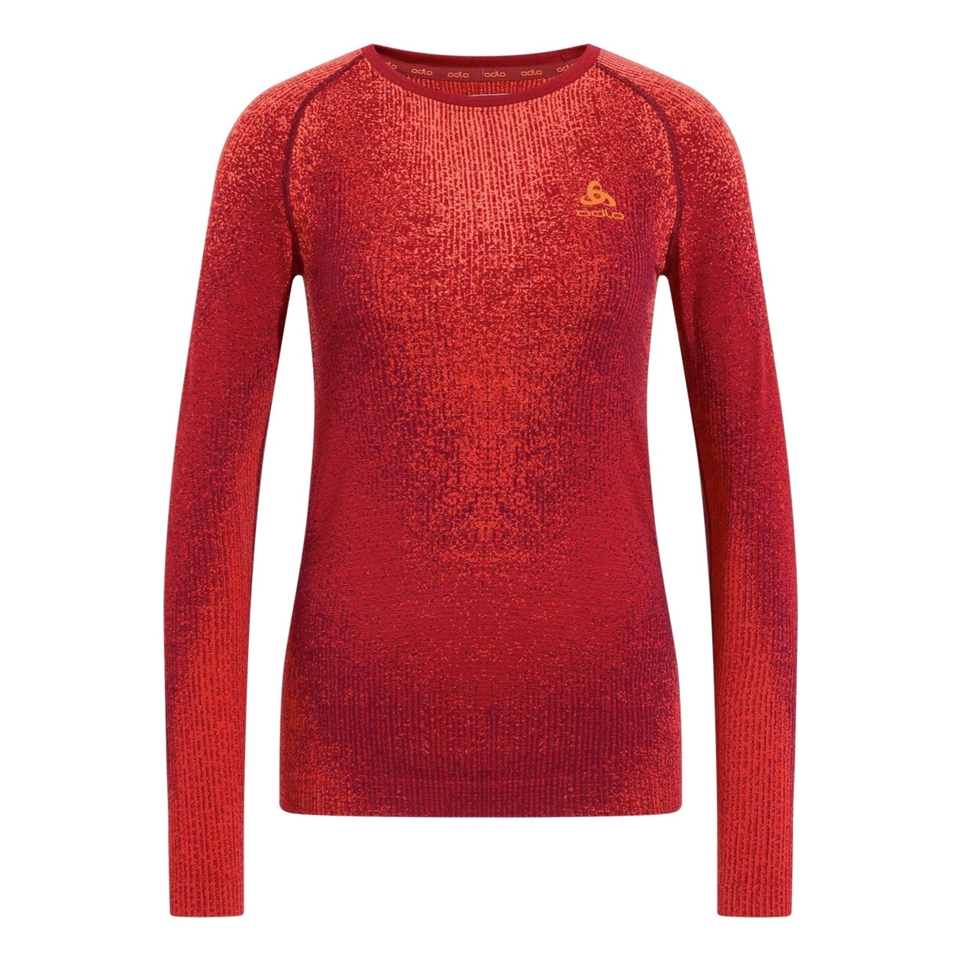 Odlo Blackcomb Eco Big Logo Top Crew Neck Vest Women - berry,