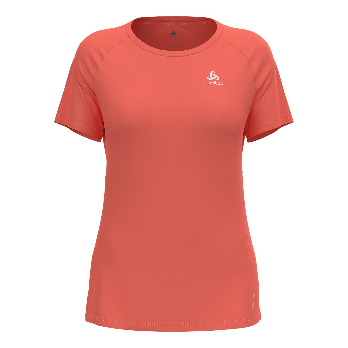 Odlo Essential Chill-Tec Crew Neck Laufshirt Damen - orange,