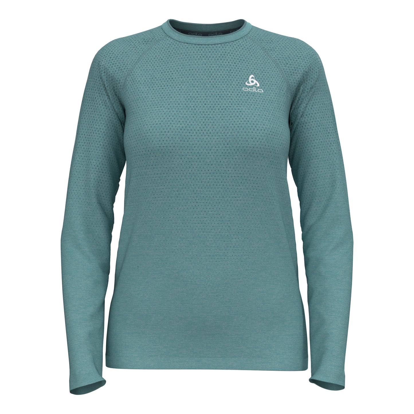 Odlo Essential Seamless Crew Neck Longsleeve Damen-Türkis