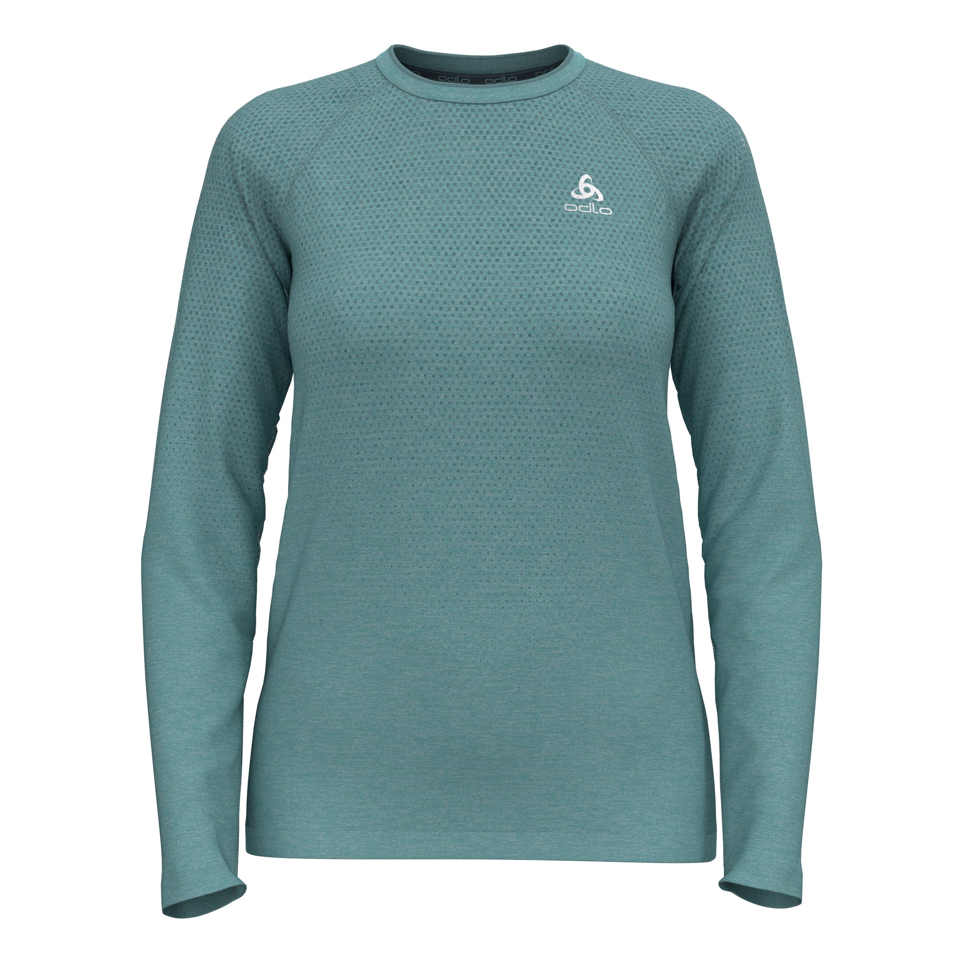 Odlo Essential Seamless Crew Neck Longsleeve Damen-Türkis