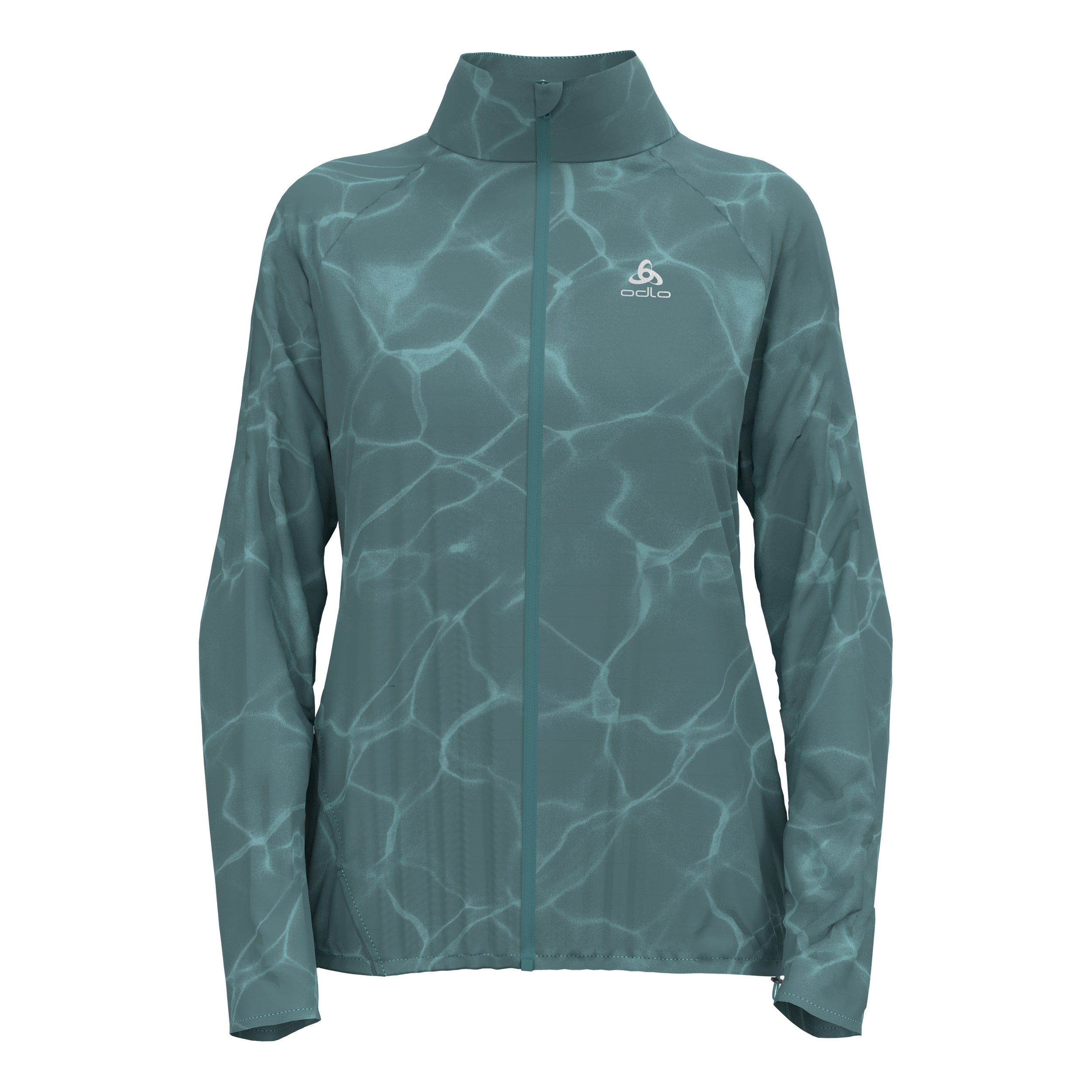 Odlo Zeroweight Print Laufjacke Damen-Blaugrau