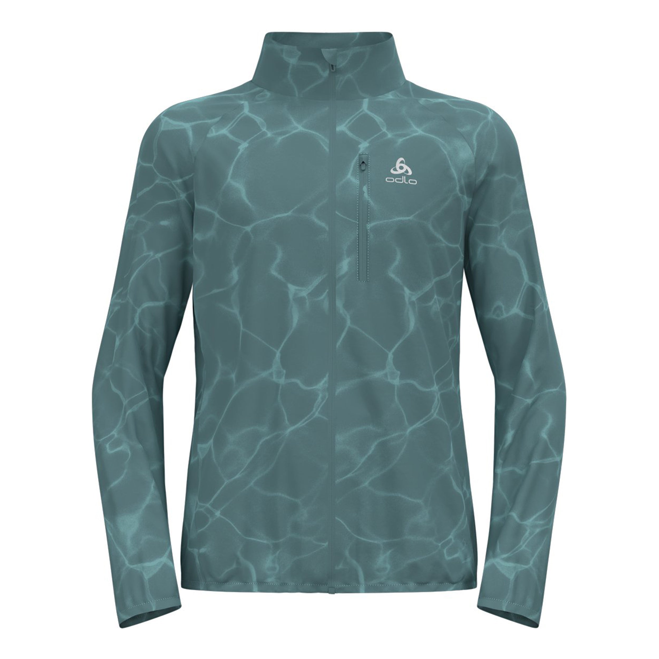 Odlo Zeroweight Print Laufjacke Herren-Blaugrau