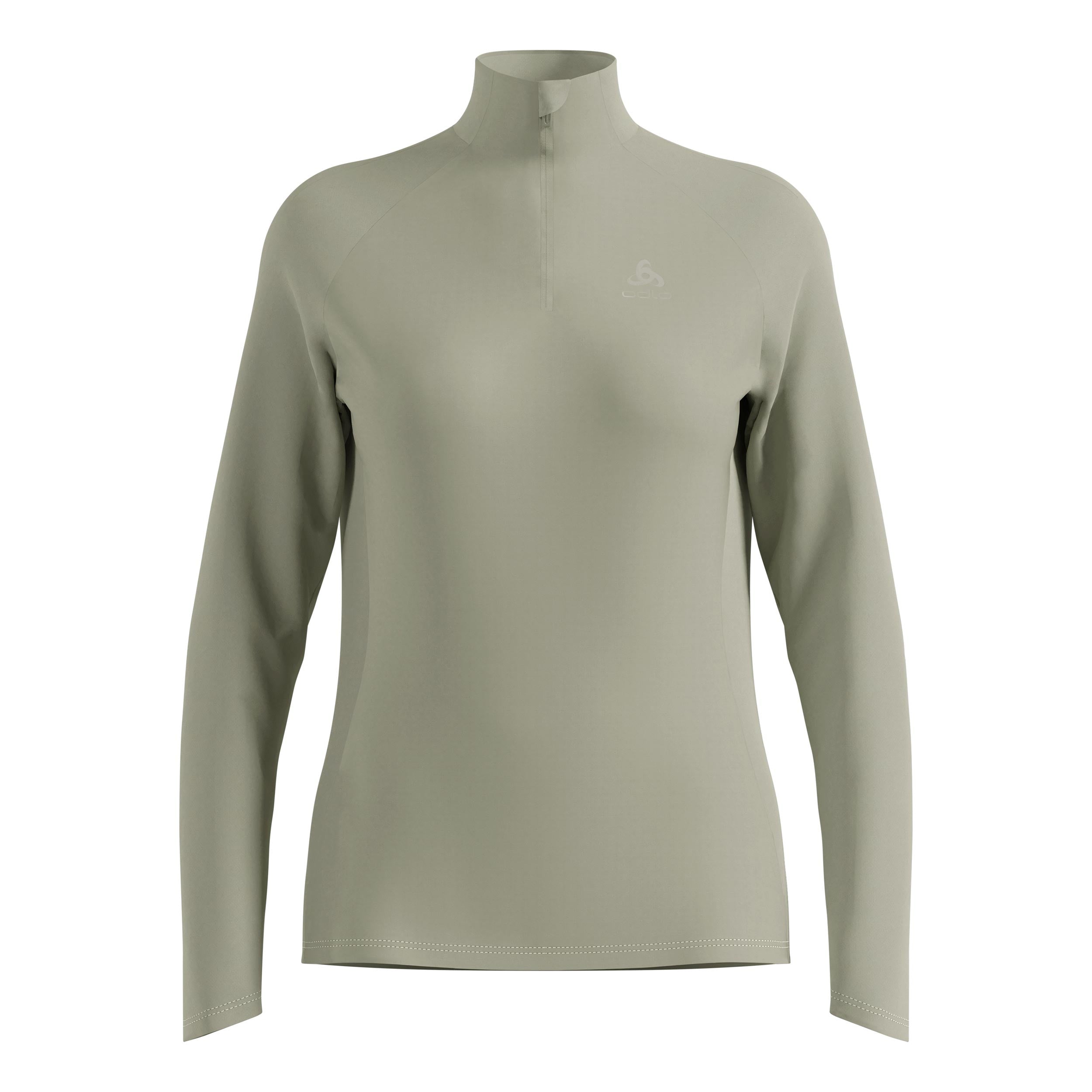 Odlo Essential Ceramiwarm 1/2 Zip Running Shirt Women-Olive