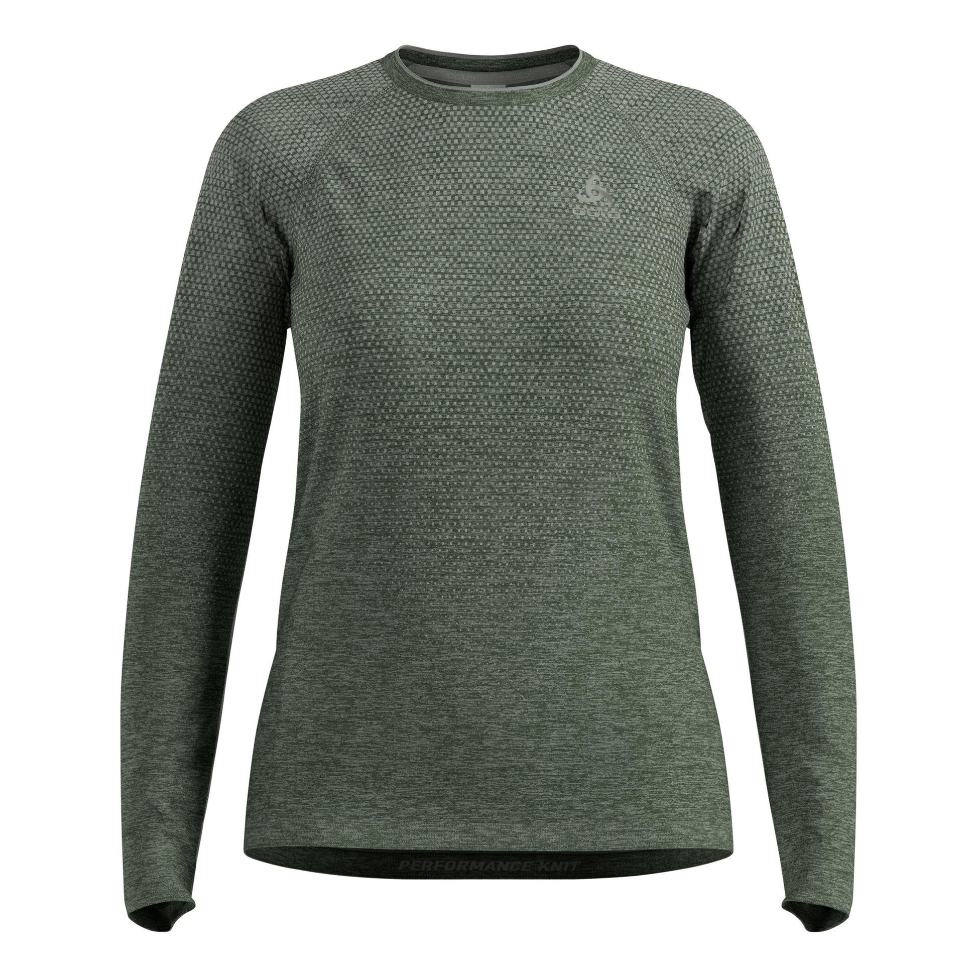 Odlo Essential Seamless Crew Neck Long sleeve Women-olive