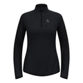 Zeroweight Warm Mid Layer 1/2 Zip Running Shirt Women-Black
