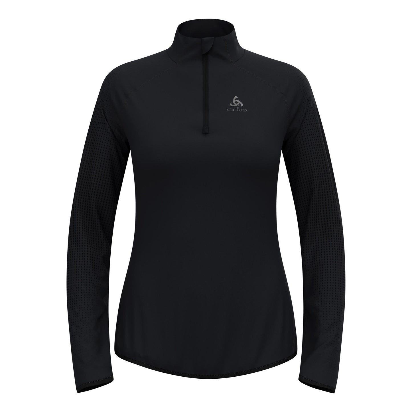 Odlo Zeroweight Warm Mid Layer 1/2 Zip Running Shirt Women-Black