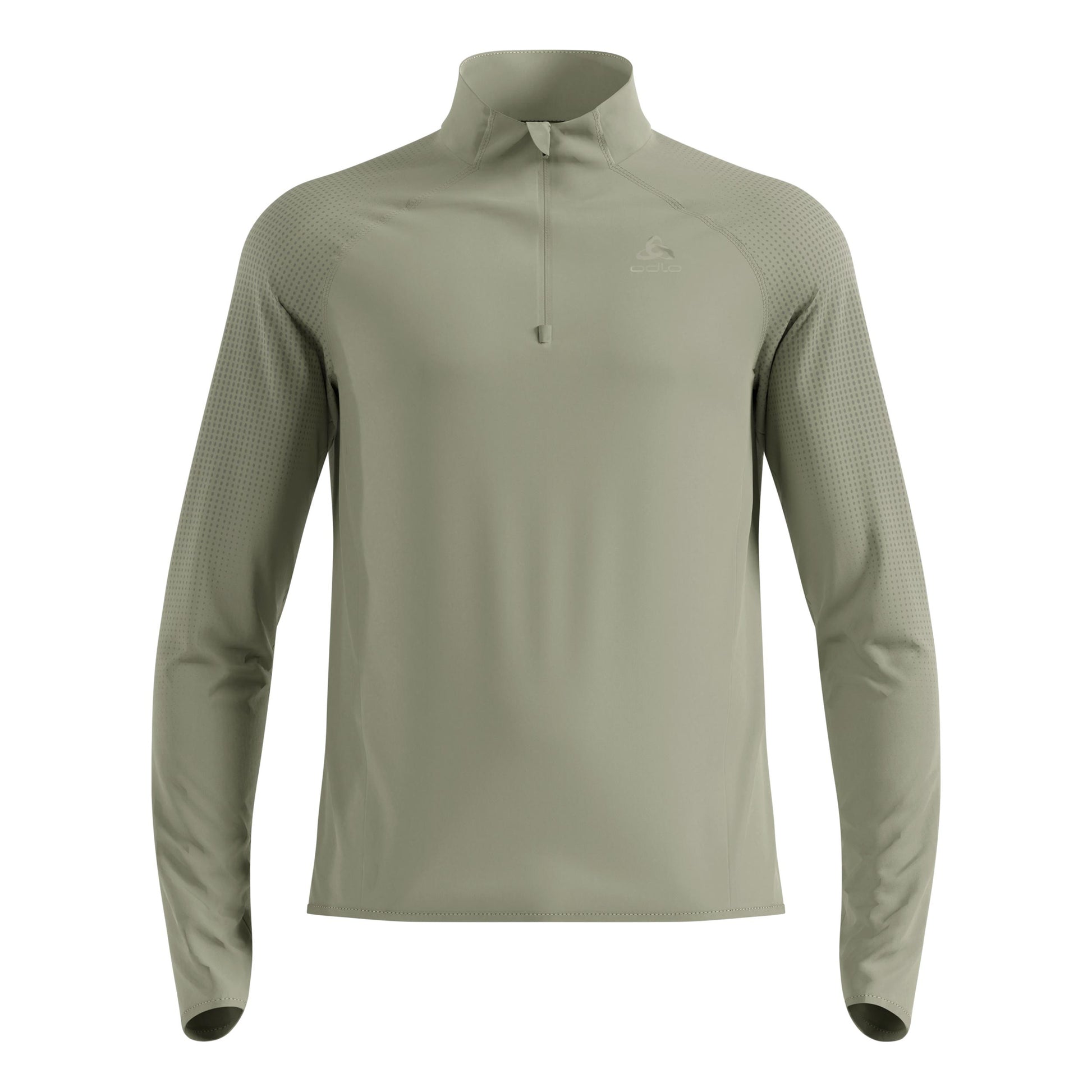 Odlo Zeroweight Warm Mid Layer 1/2 Zip Laufshirt Herren-Oliv