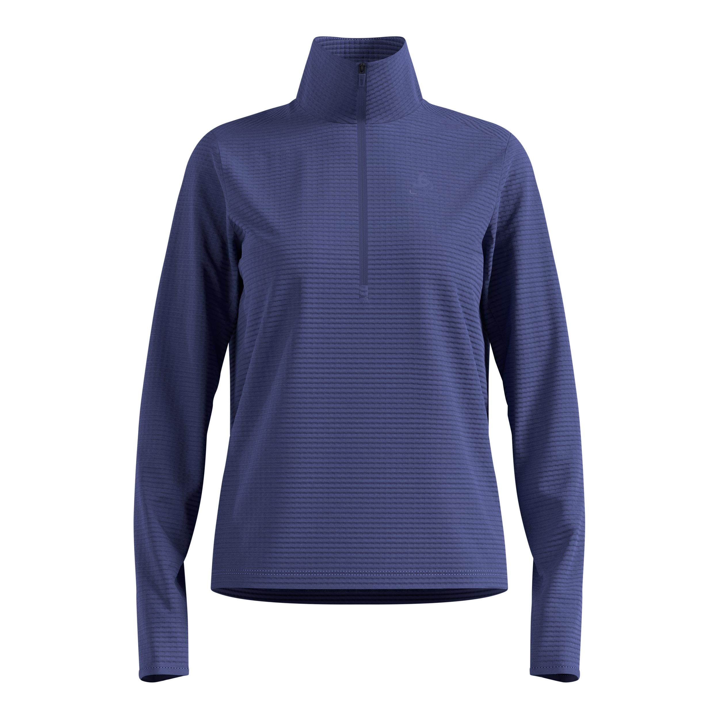 Odlo Essential Thermal Midlayer 1/2 Zip Running Shirt Women-Blue