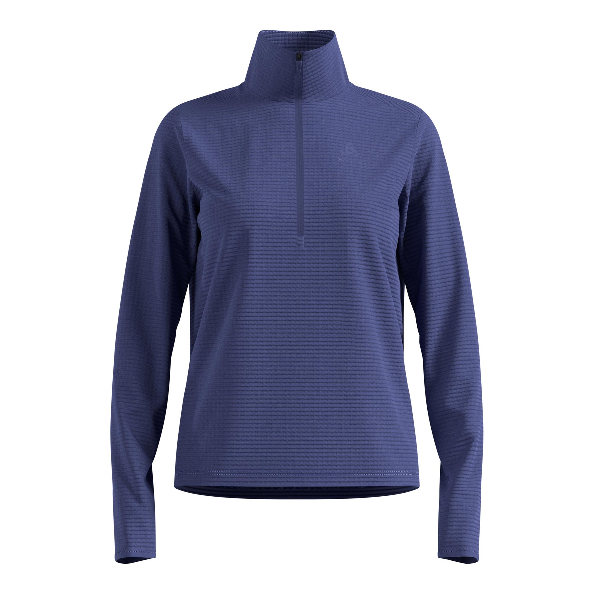 Odlo Essential Thermal Midlayer 1/2 Zip Running Shirt Women-Blue