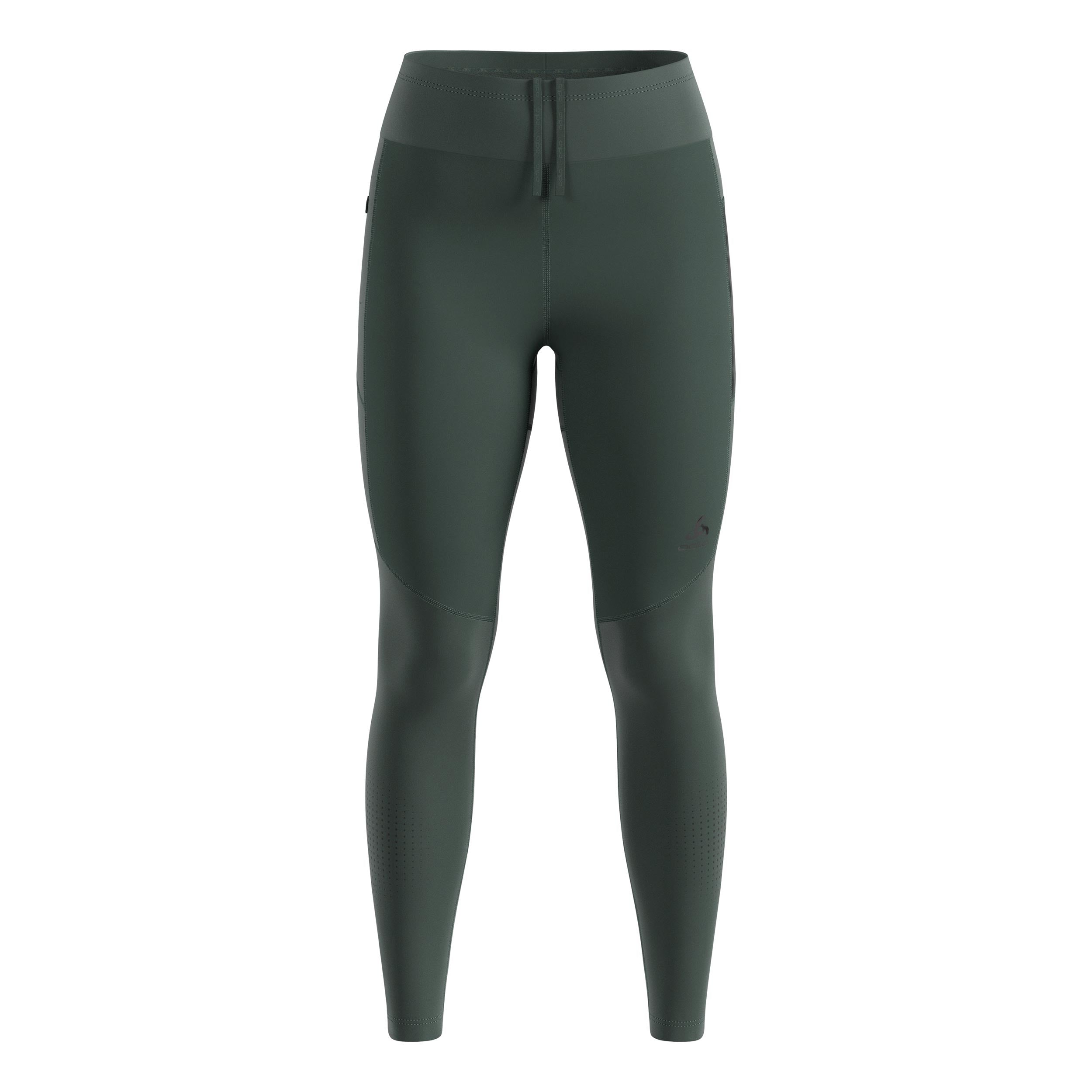 Odlo Zeroweight Warm Reflective Lauftight Damen-Oliv