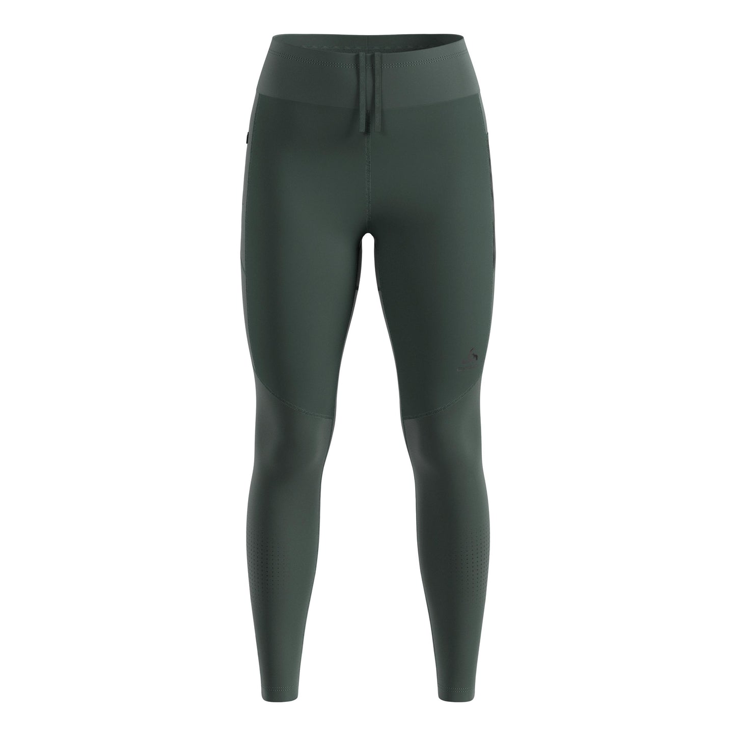 Odlo Zeroweight Warm Reflective Running Tights Women-Olive