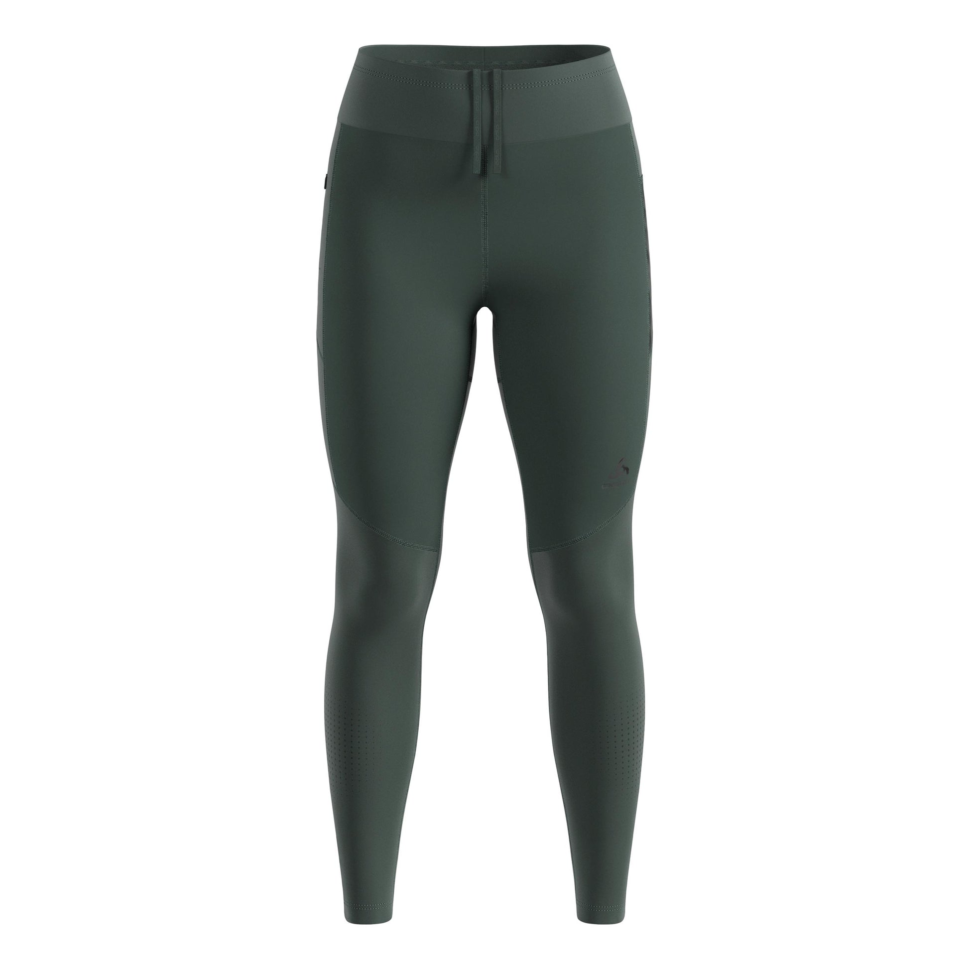 Odlo Zeroweight Warm Reflective Running Tights Women-Olive