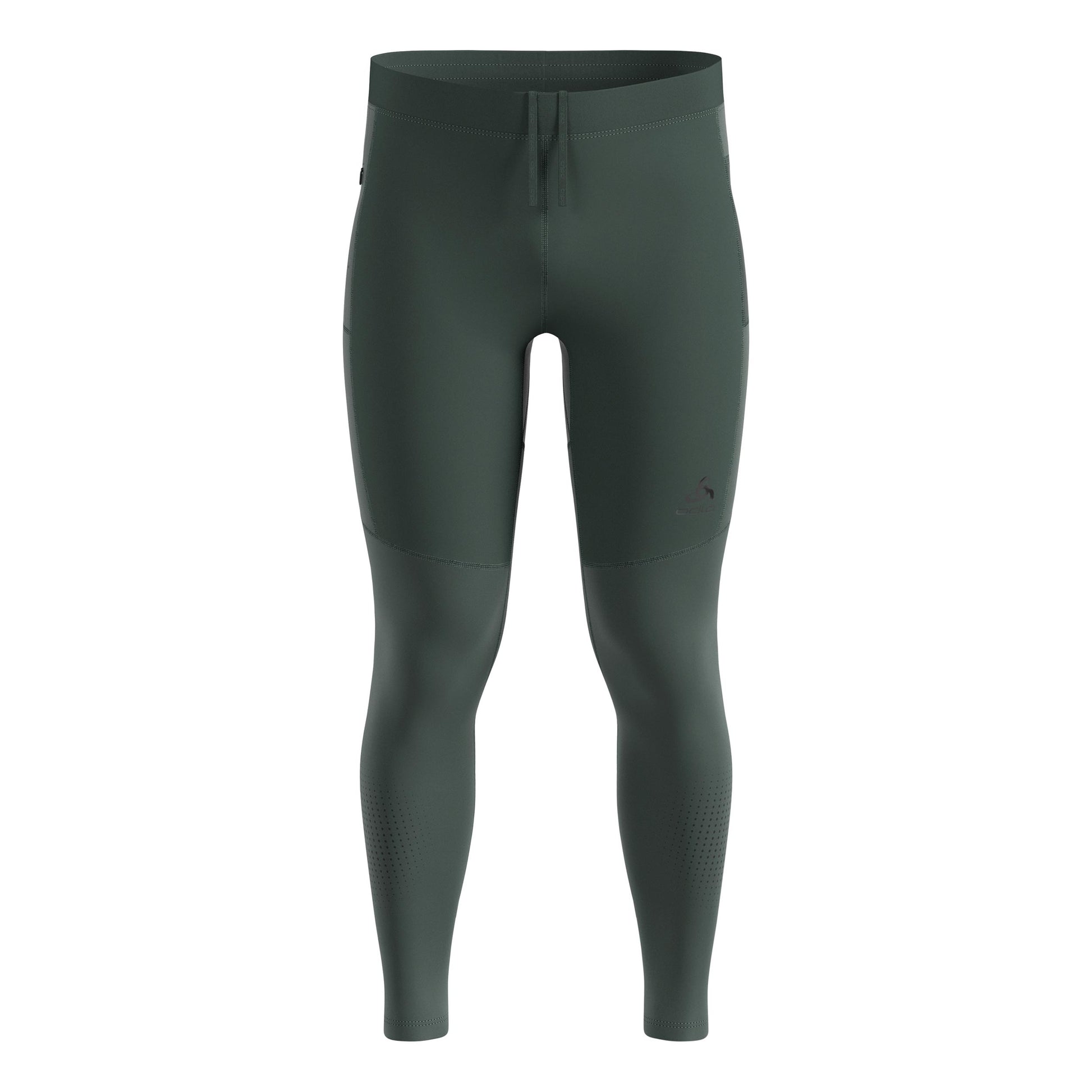 Odlo Zeroweight Warm Reflective Running Tights Men-Olive