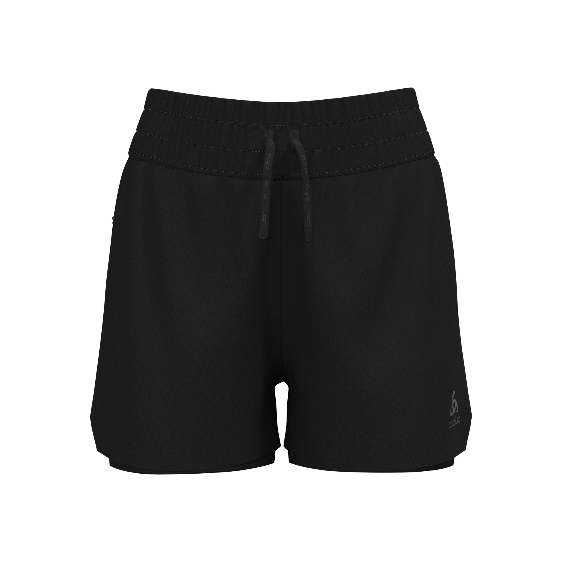 Odlo Zeroweight 3in 2in1 Laufshorts Damen-Schwarz