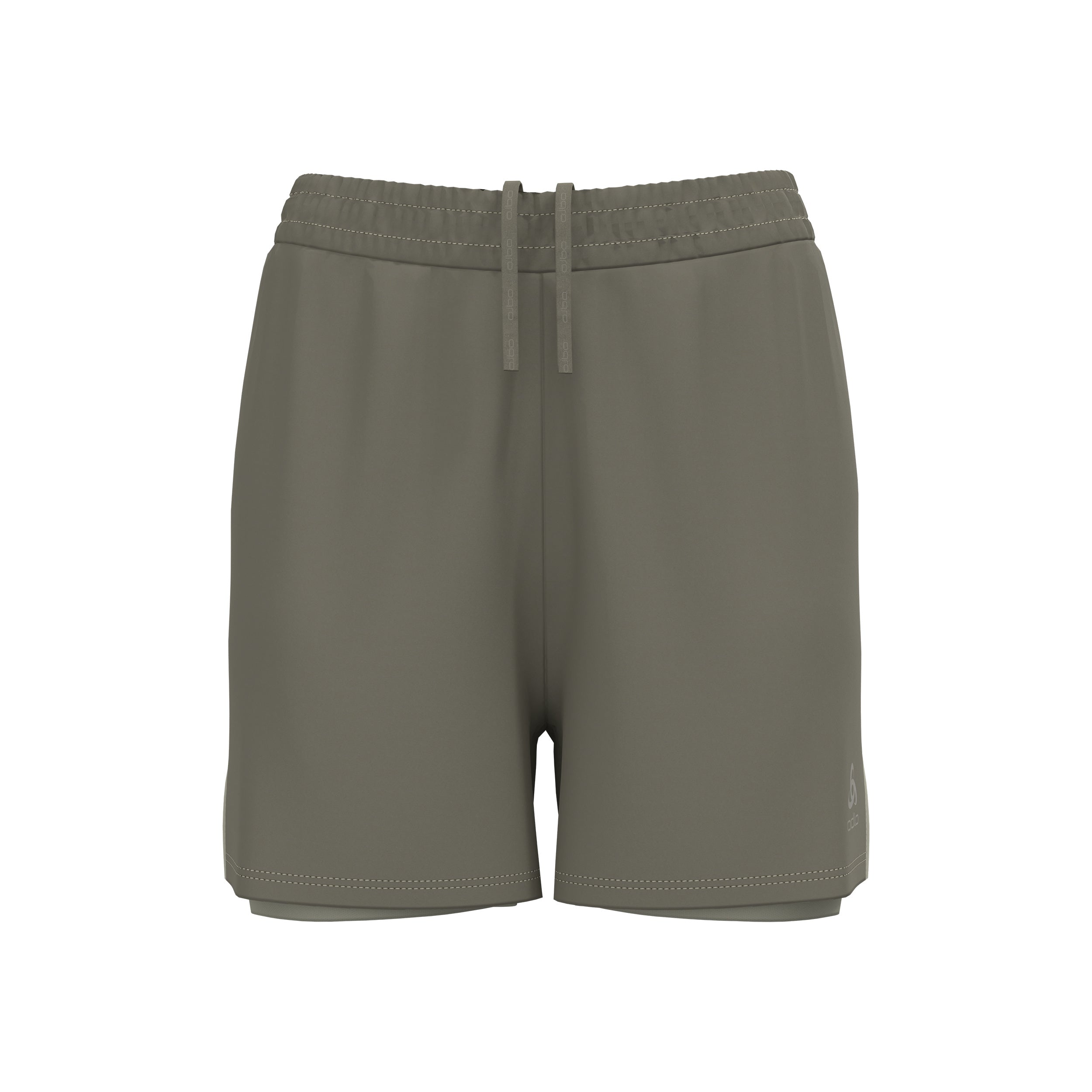 Odlo Essential 4in 2in1 Running Shorts Women-Khaki