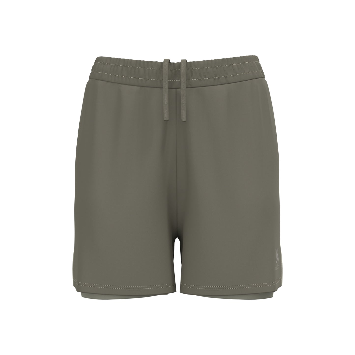 Odlo Essential 4in 2in1 Running Shorts Women-Khaki