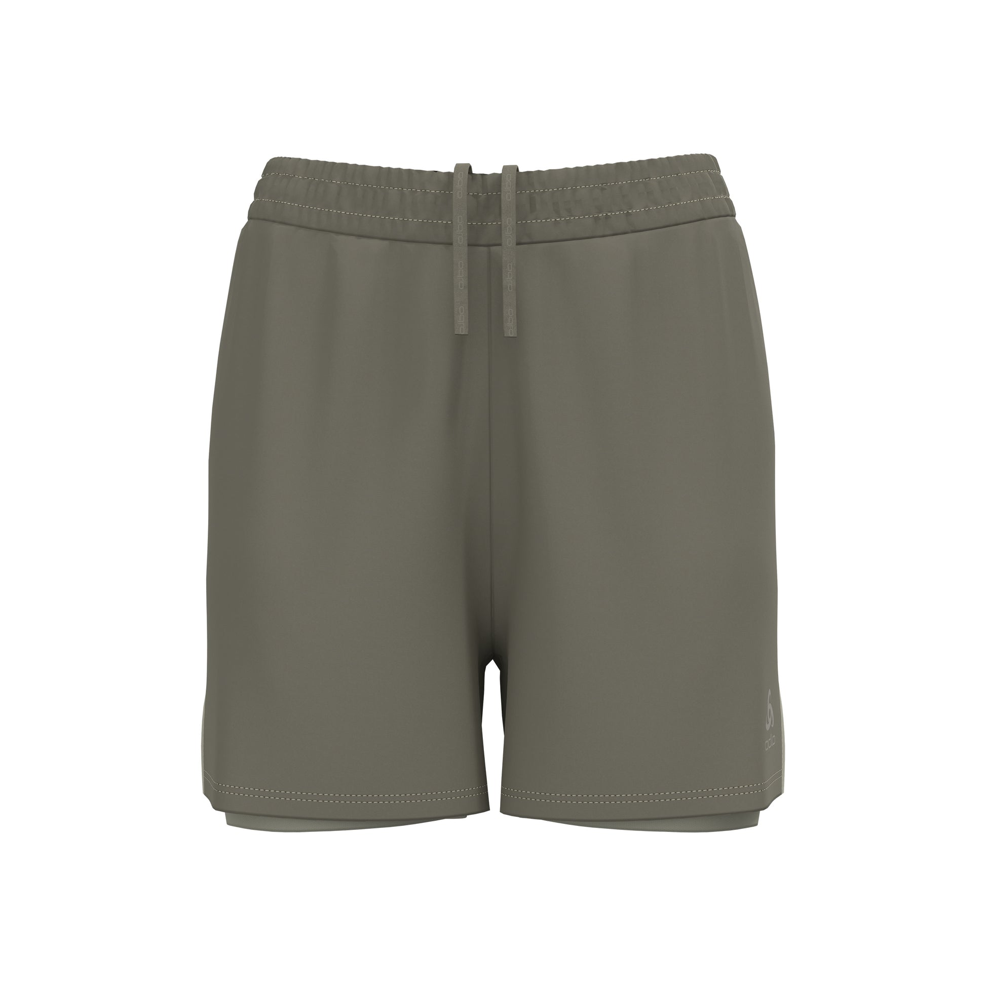 Odlo Essential 4in 2in1 Running Shorts Women-Khaki