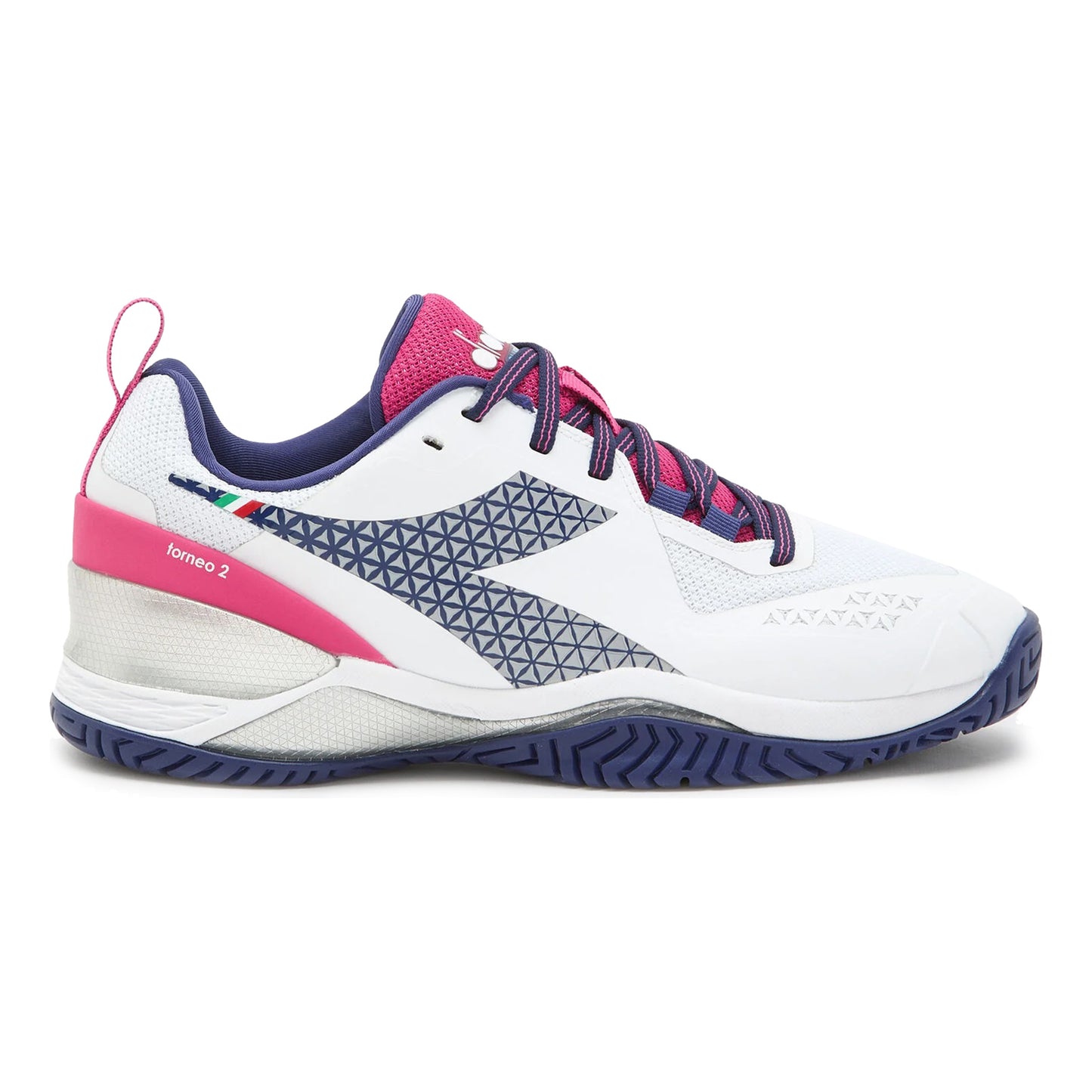Diadora Blushield Torneo 2 Allcourtschuh Damen - weiß, rot