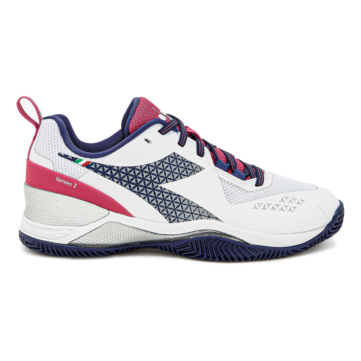 Diadora Blushield Torneo 2 Clay court shoe Women - white, pink