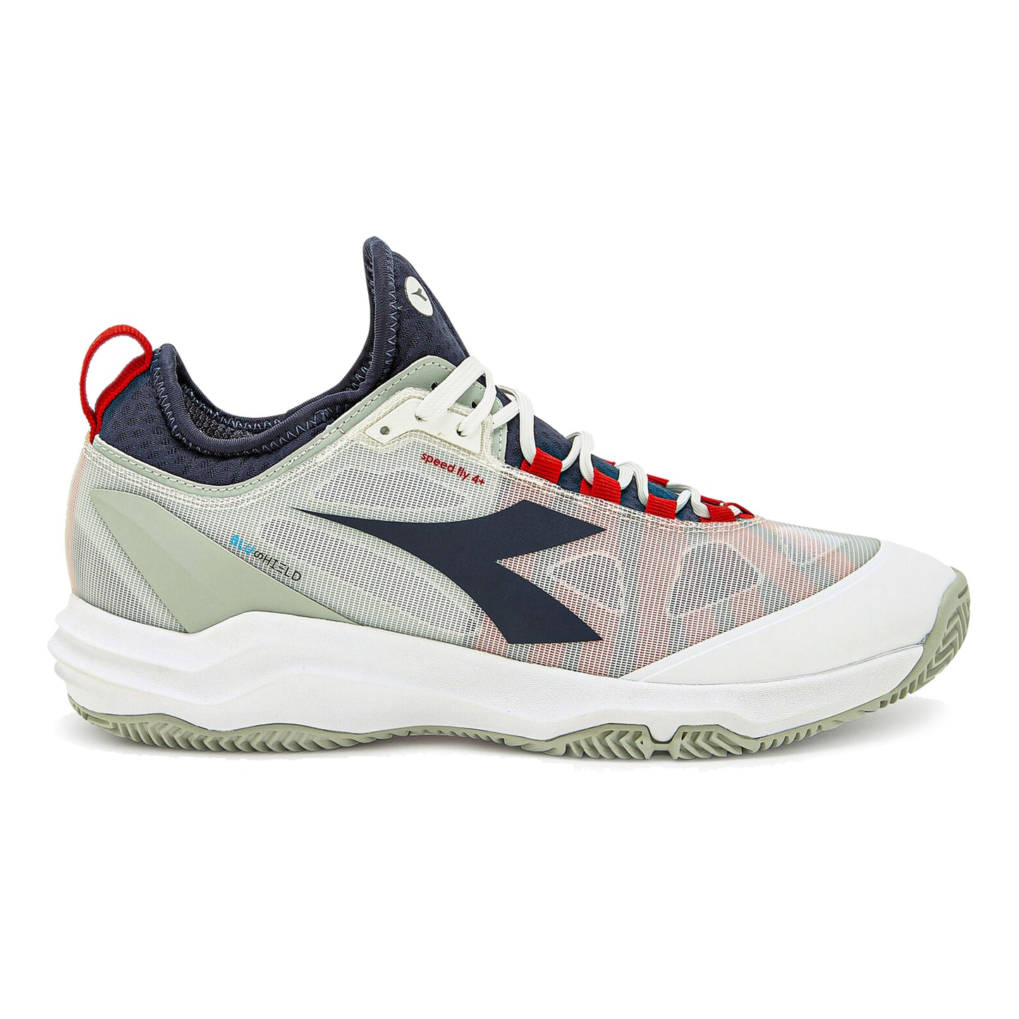 Diadora Speed Blushield Fly 4 + Clay court shoe Men-white,red