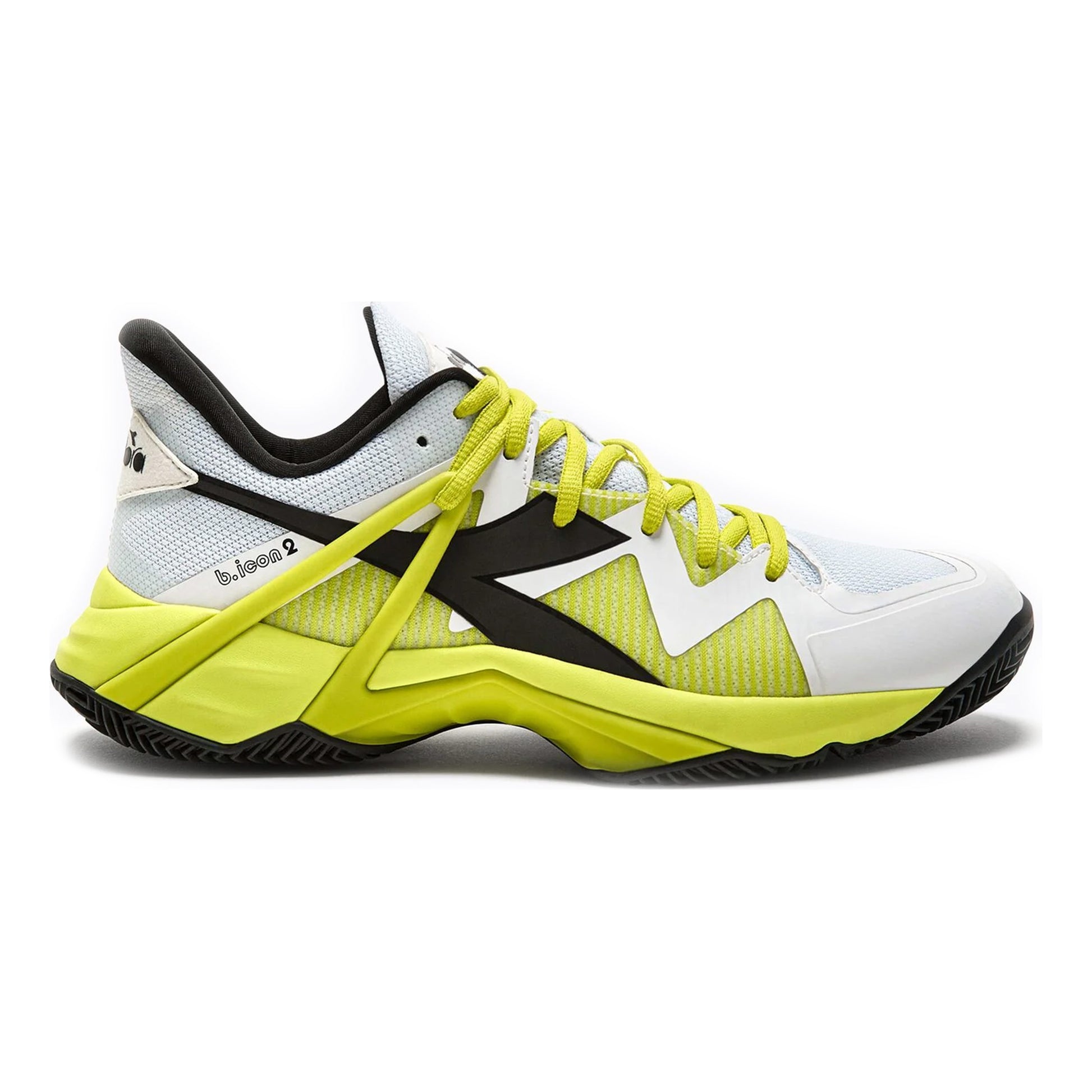 Diadora B.Icon 2 Clay court shoe Men-white,neon yellow