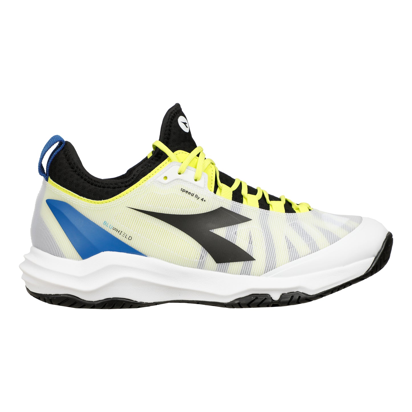 Diadora Speed Blushield Fly 4+ Allcourtschuh Herren-Weiß,Schwarz