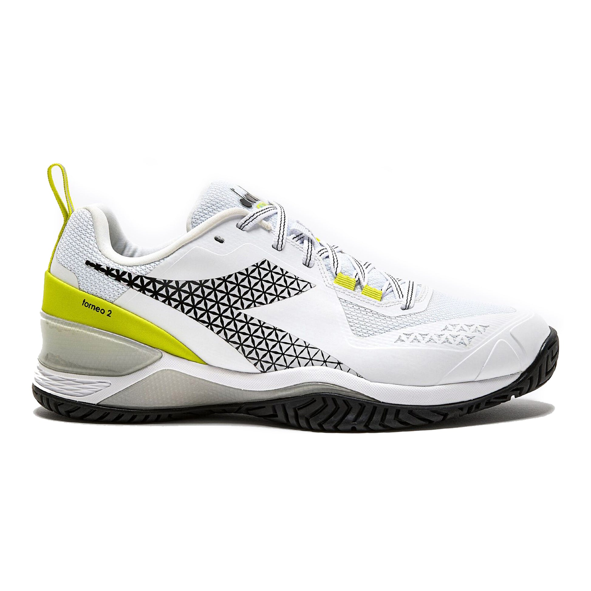 Diadora Blushield Torneo 2 Allcourtschuh Damen - weiß, neongelb
