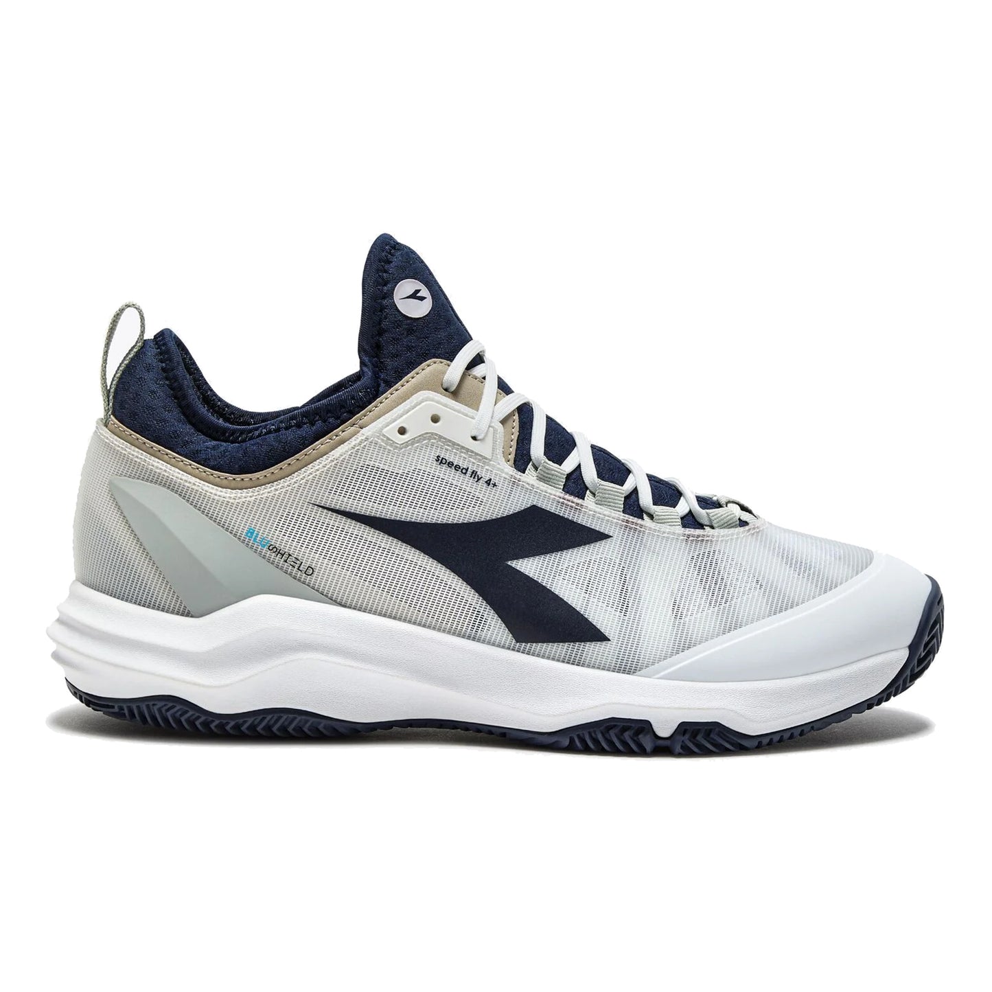 Diadora Speed Blushield Fly 4 + Clay court shoe Men-white,dark blue