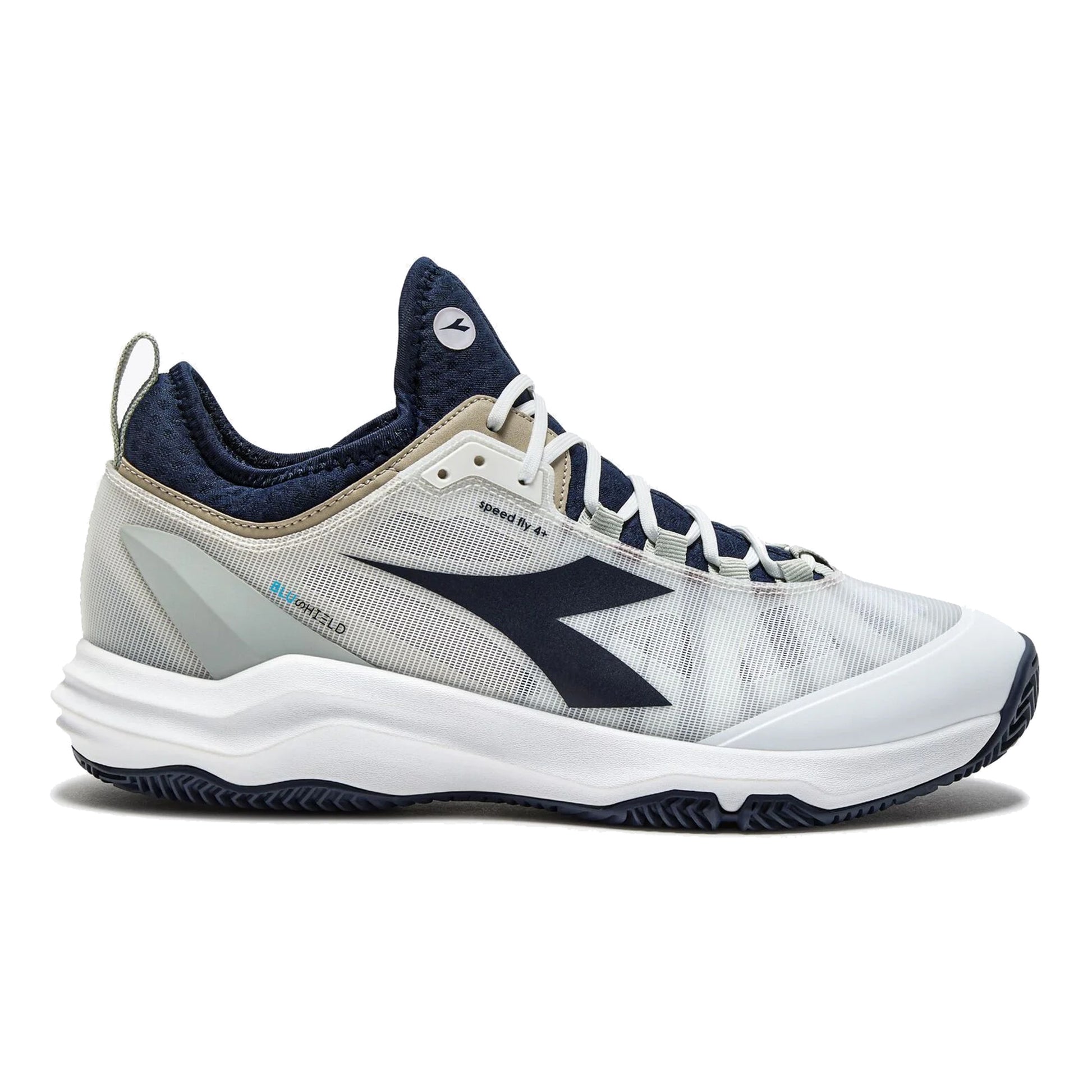 Diadora Speed Blushield Fly 4 + Clay court shoe Men-white,dark blue