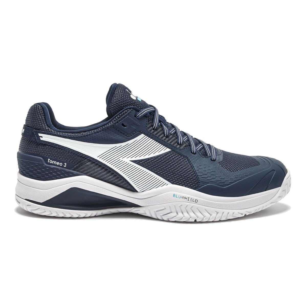 Diadora Blushield Torneo 3 Sandplatzschuh Herren-dunkelblau,weiß
