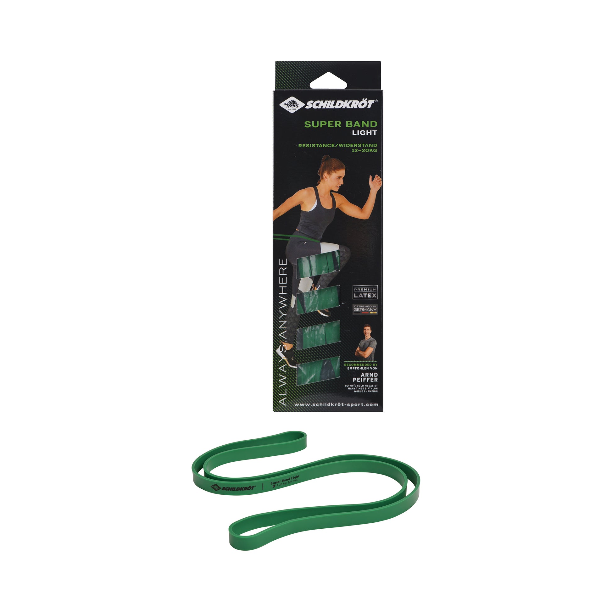 Schildkröt Fitness Super Band Light Resistance Bands-Green