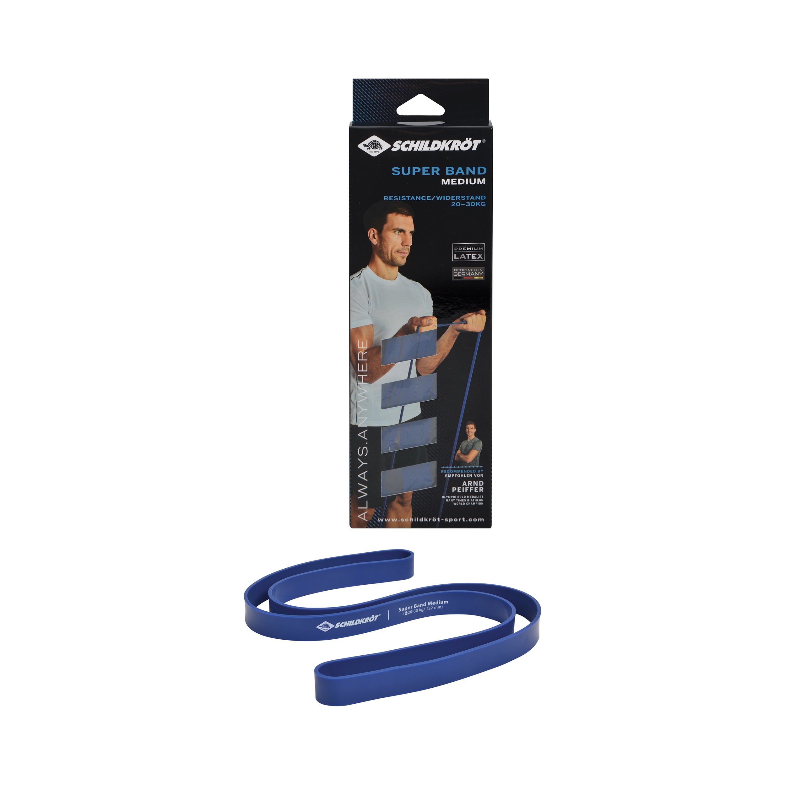 Schildkröt Fitness Super Band Medium Resistance Bands-Blue